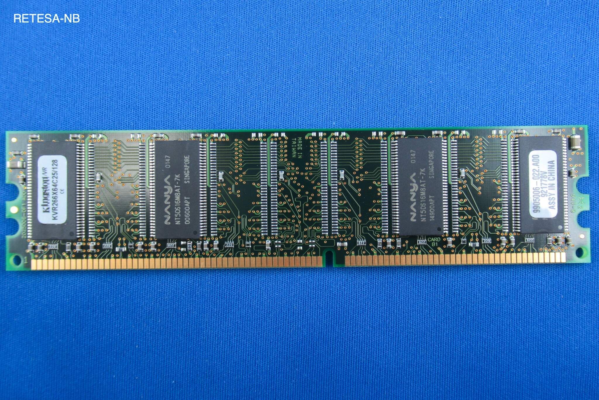 DDR-RAM 128MB PC266 Kingston KVR266X64C25/128