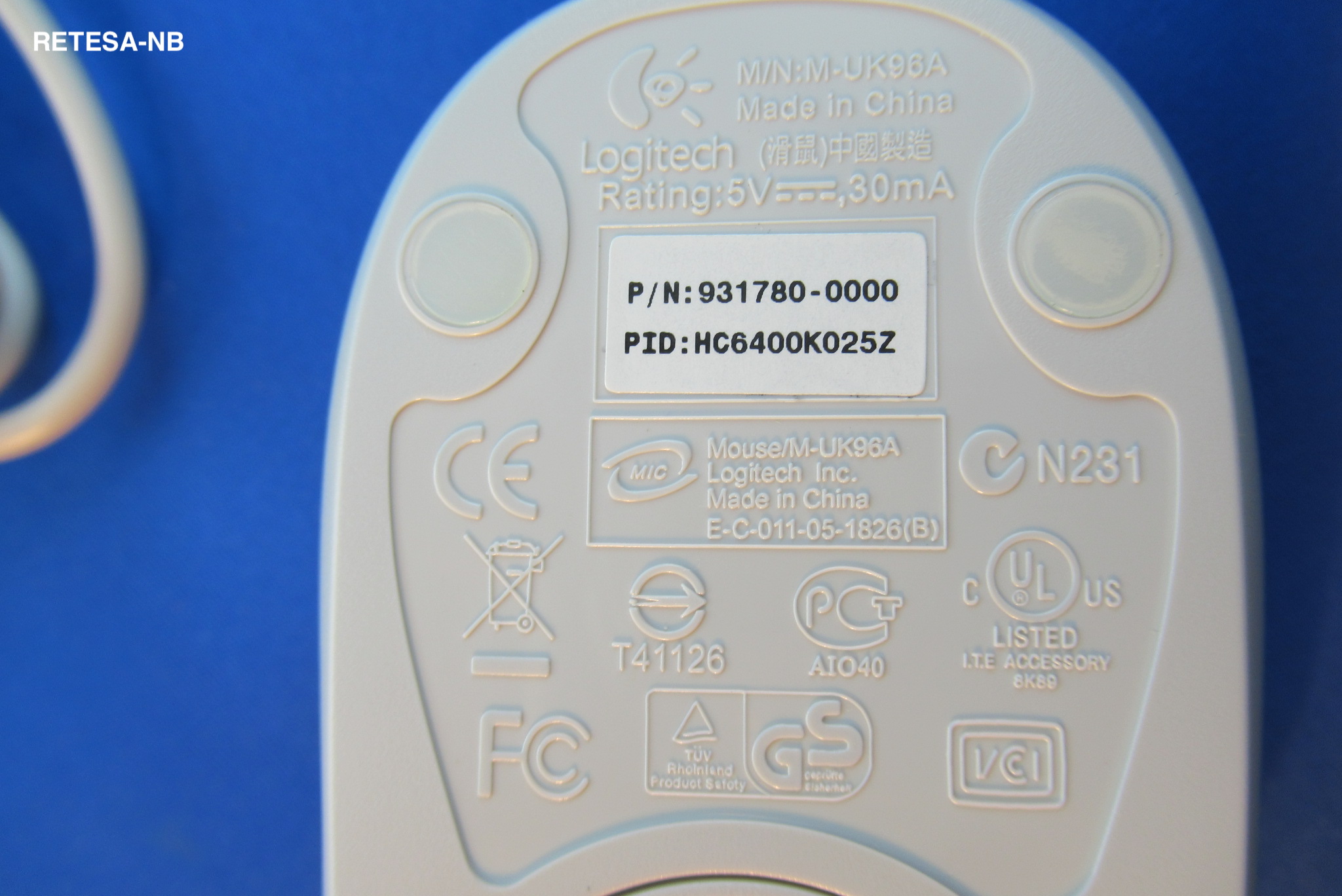 Wheel Mouse OEM USB FSC S26381-K406-V100