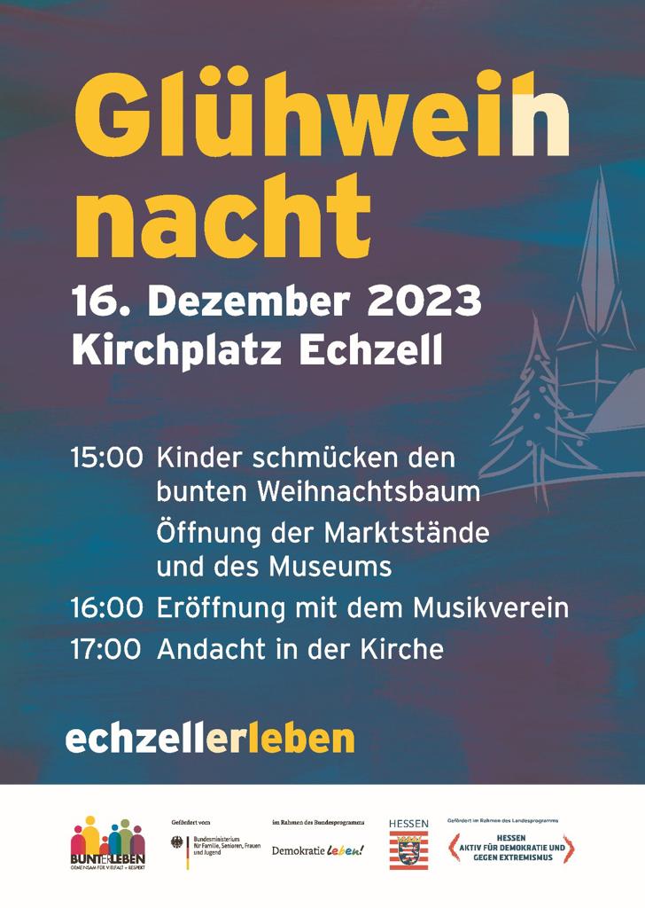 Save the date: Echzeller Glühweihn(n)acht 2023