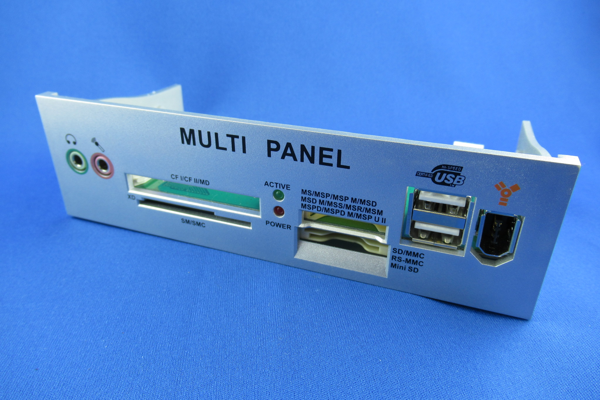 5,25"-Multimedia Panel 21-in-1/Firewire/Audio silber DIGITUS DA-70138S