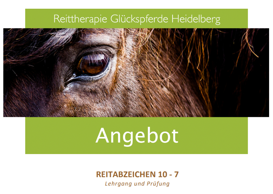 Reitabzeichen Heidelberg Rot Reittherapie Glückspferde