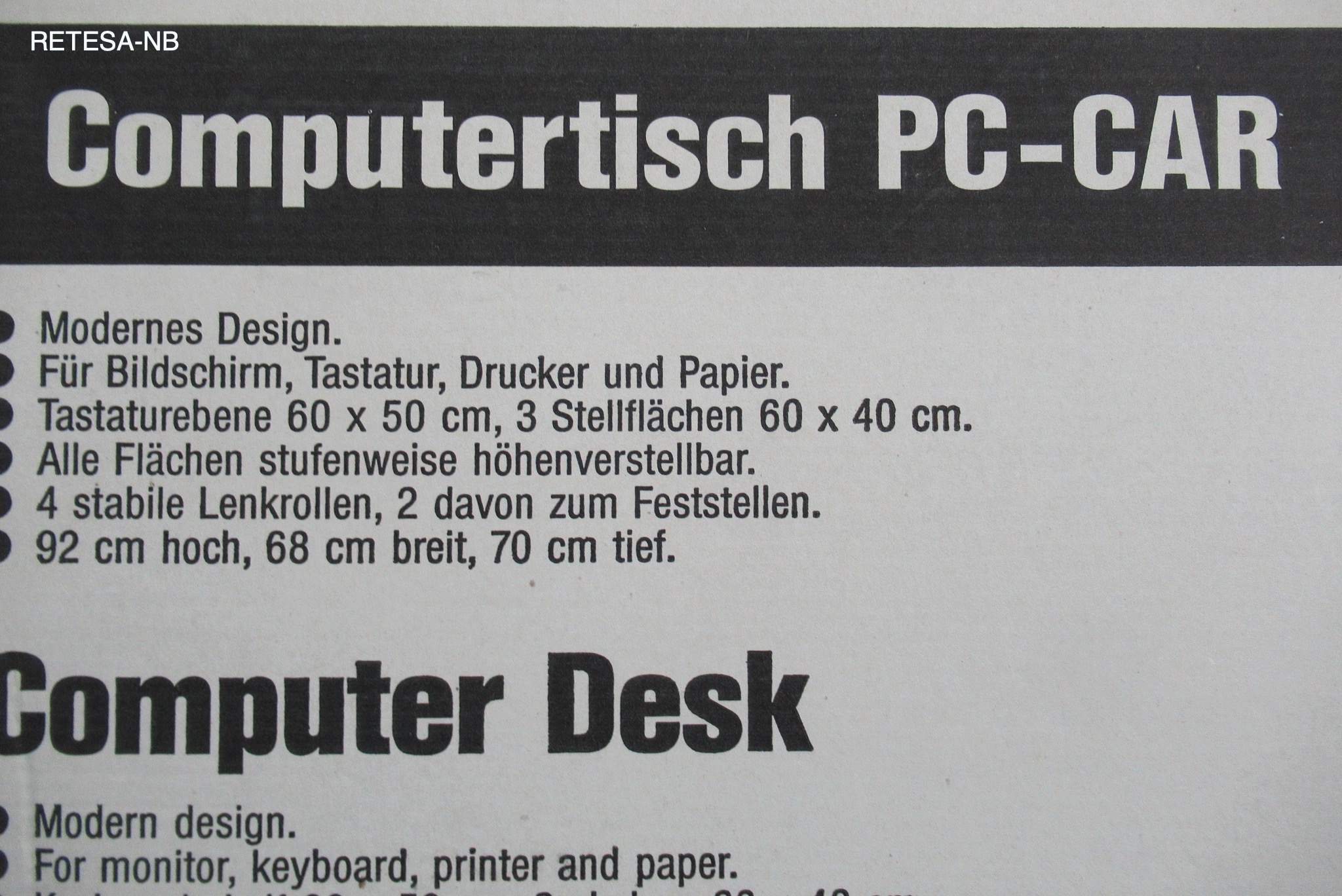 PC-Tisch "PC-CAR" schwarz  FRZ 80200