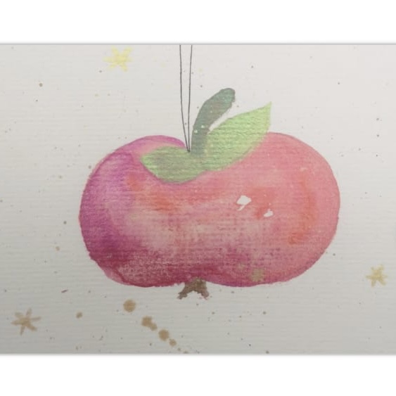 Postkarte „Apfel“