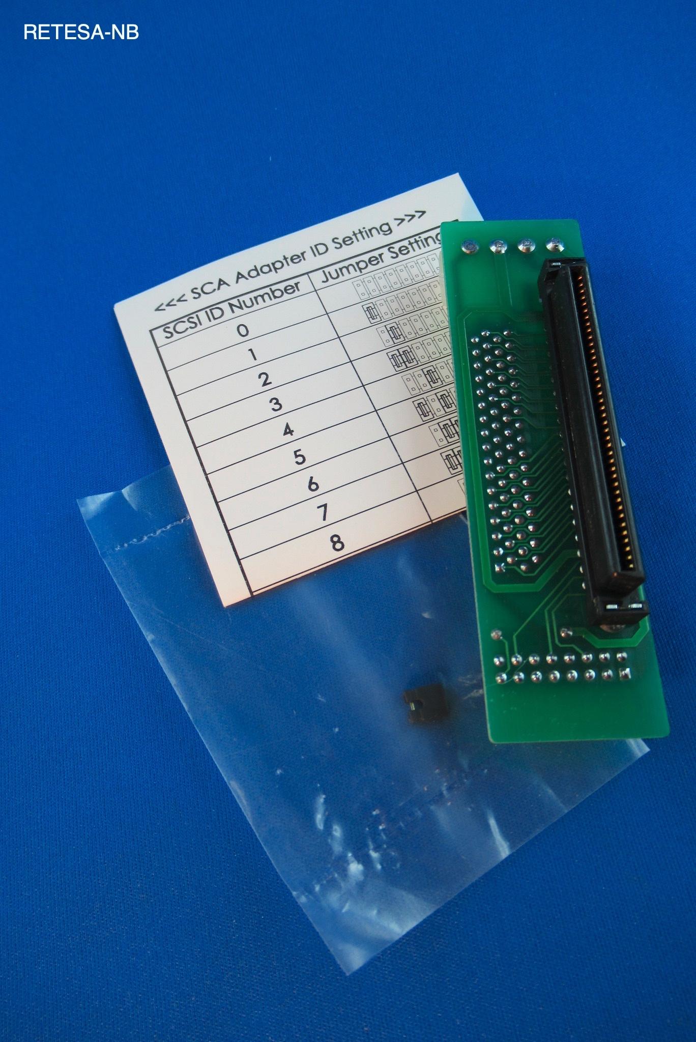 SCSI-Adapter SCA 80pol./68pol.Mini-SubD-Buchse