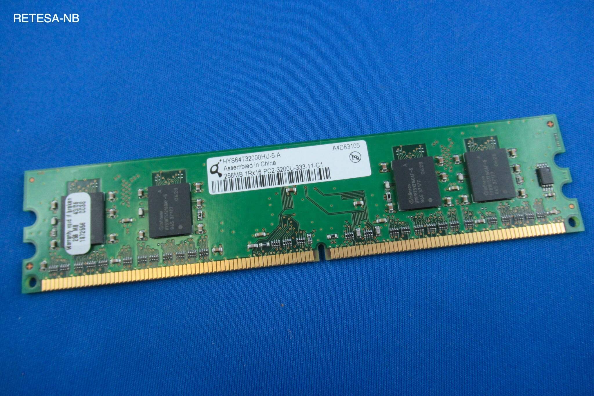 DDR2-RAM 256MB PC400 HYNIX HYS64T32000HU-5-A