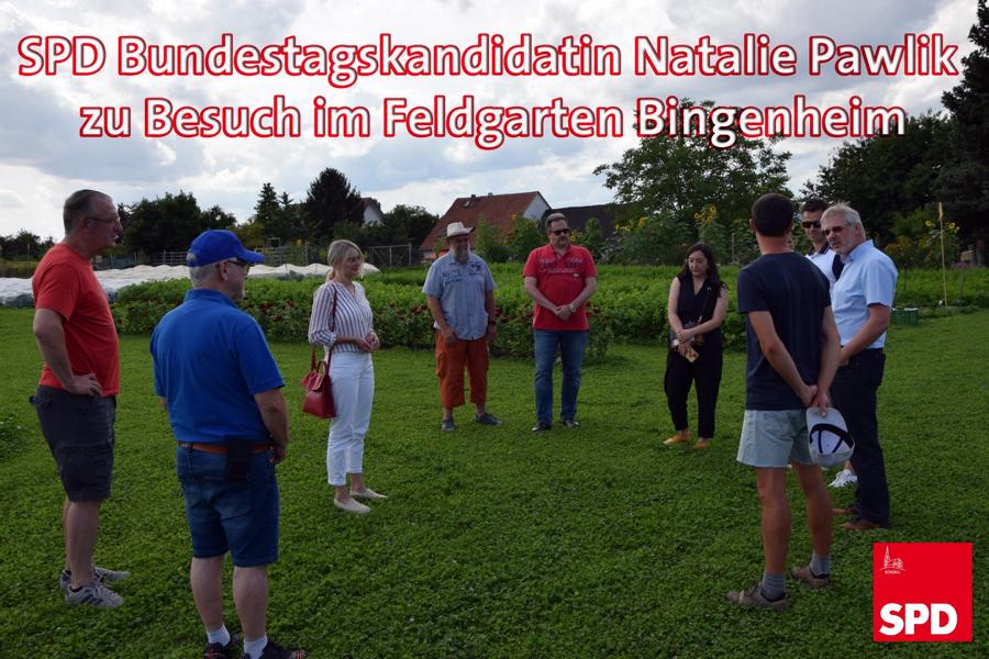Natalie Pawlik und die SPD im Feldgarten
