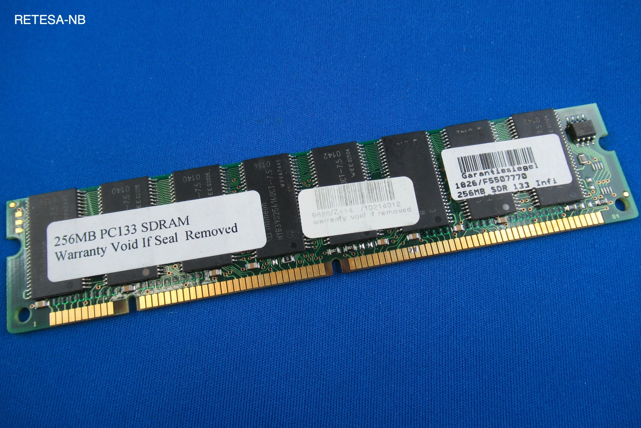 GEBRAUCHT SDRAM 256MB PC133 CL3 INFINEON