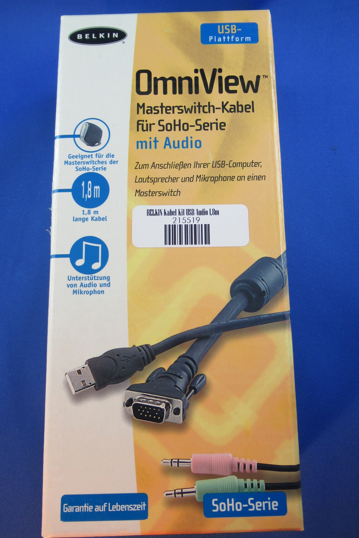 Kabel-Kit USB Audio 1,8m BELKIN F1D9101G06
