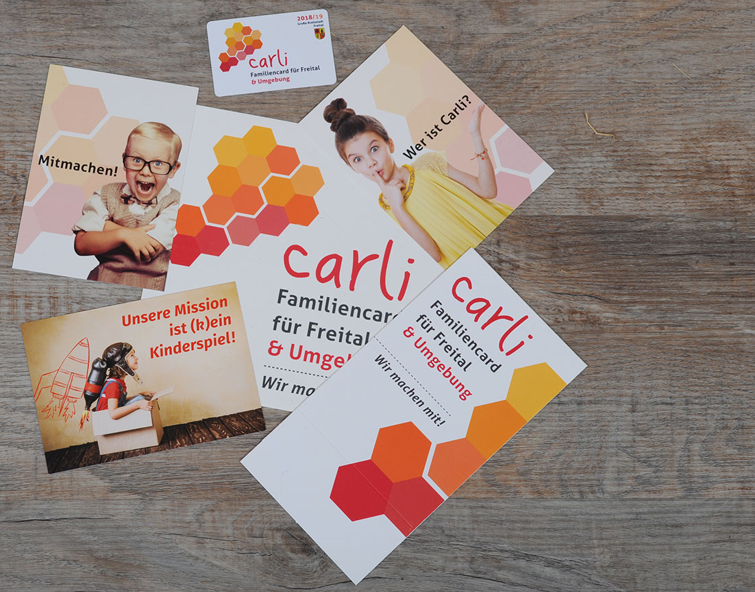 Gestaltung & Betreuung Carli-Familiencard, seit 2016