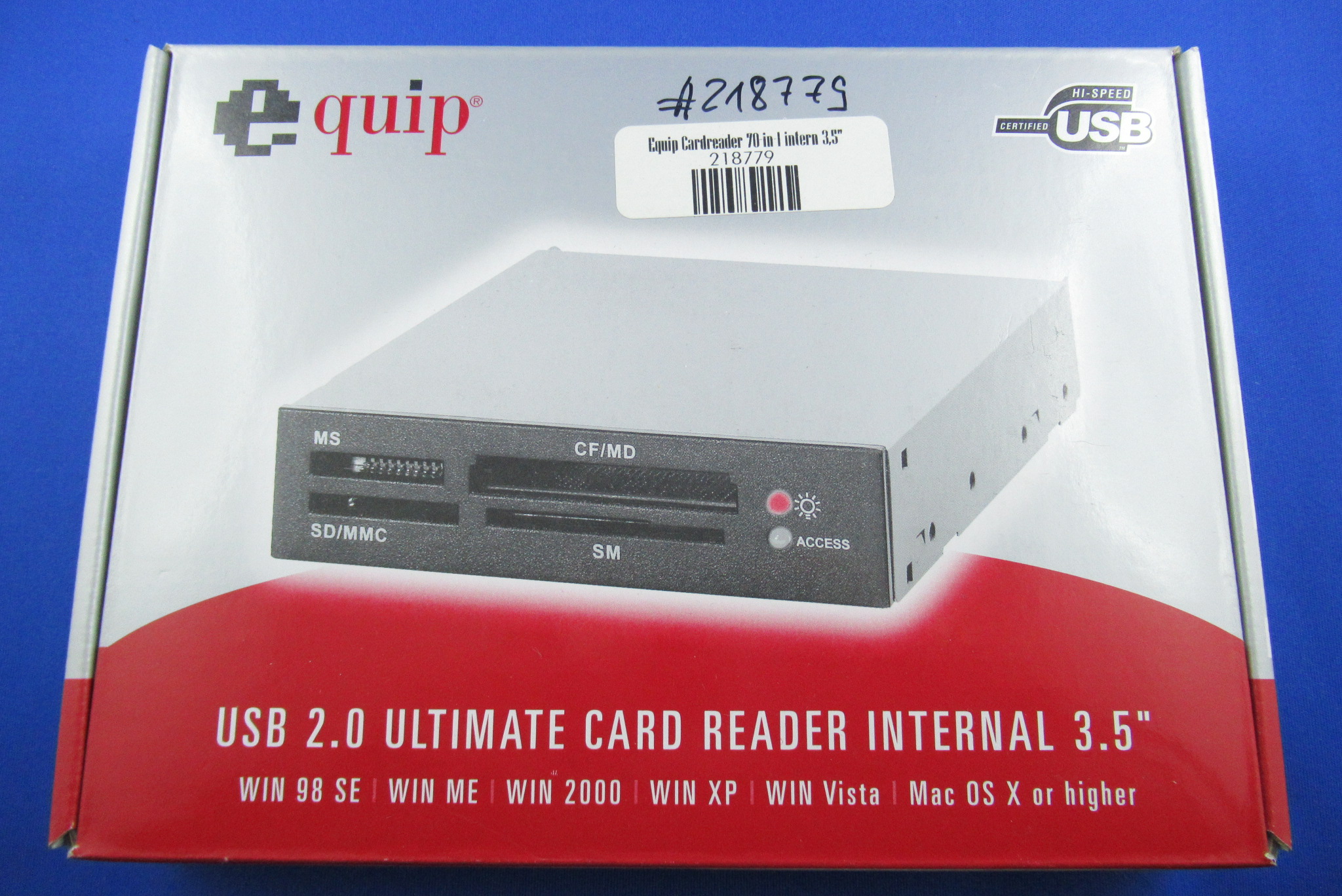 3,5"-Cardreader 70-in-1 intern USB 2.0 EQUIP 128567