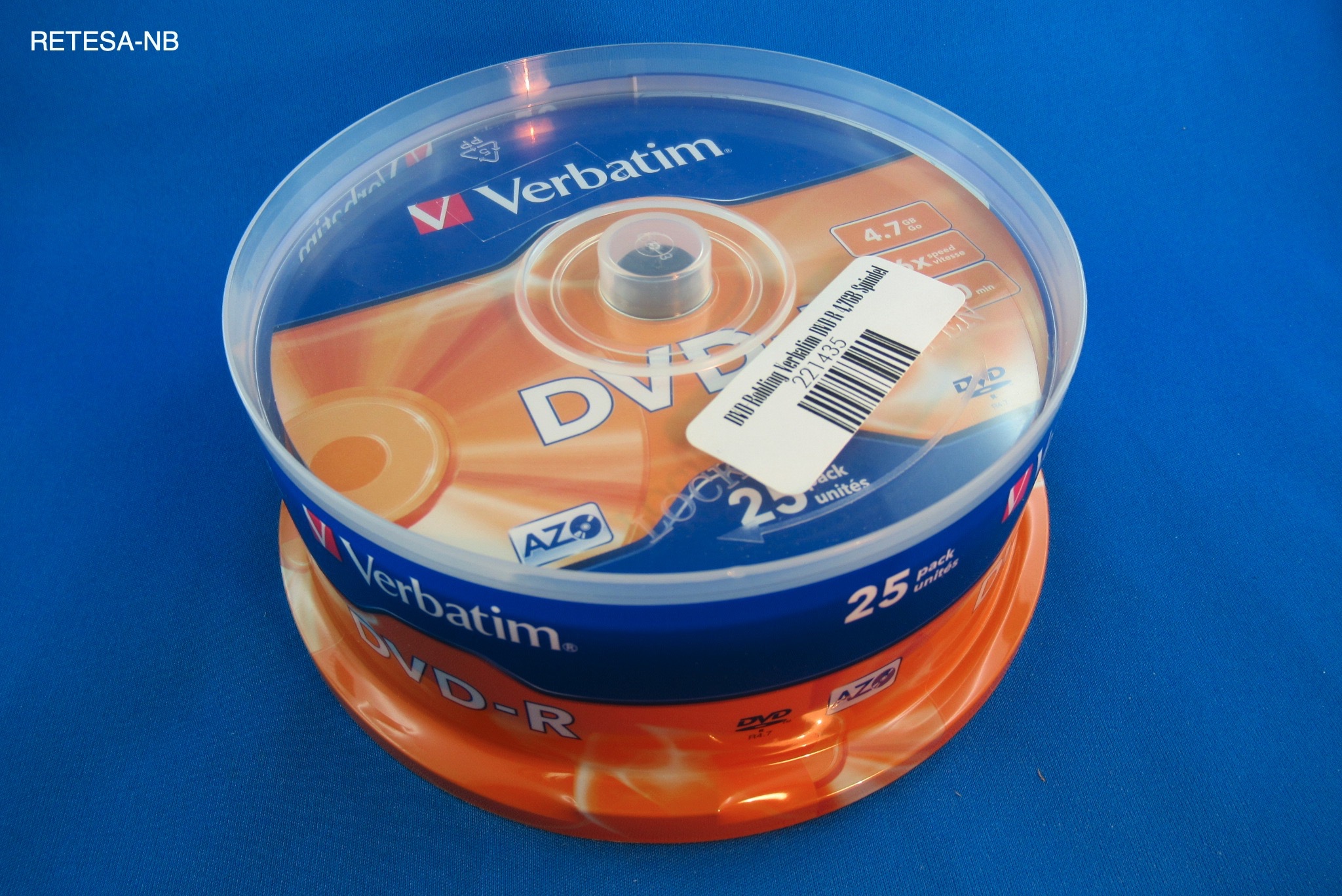 DVD-Rohling Verbatim DVD-R 4,7GB Spindel (25 St.) VERBATIM 43522
