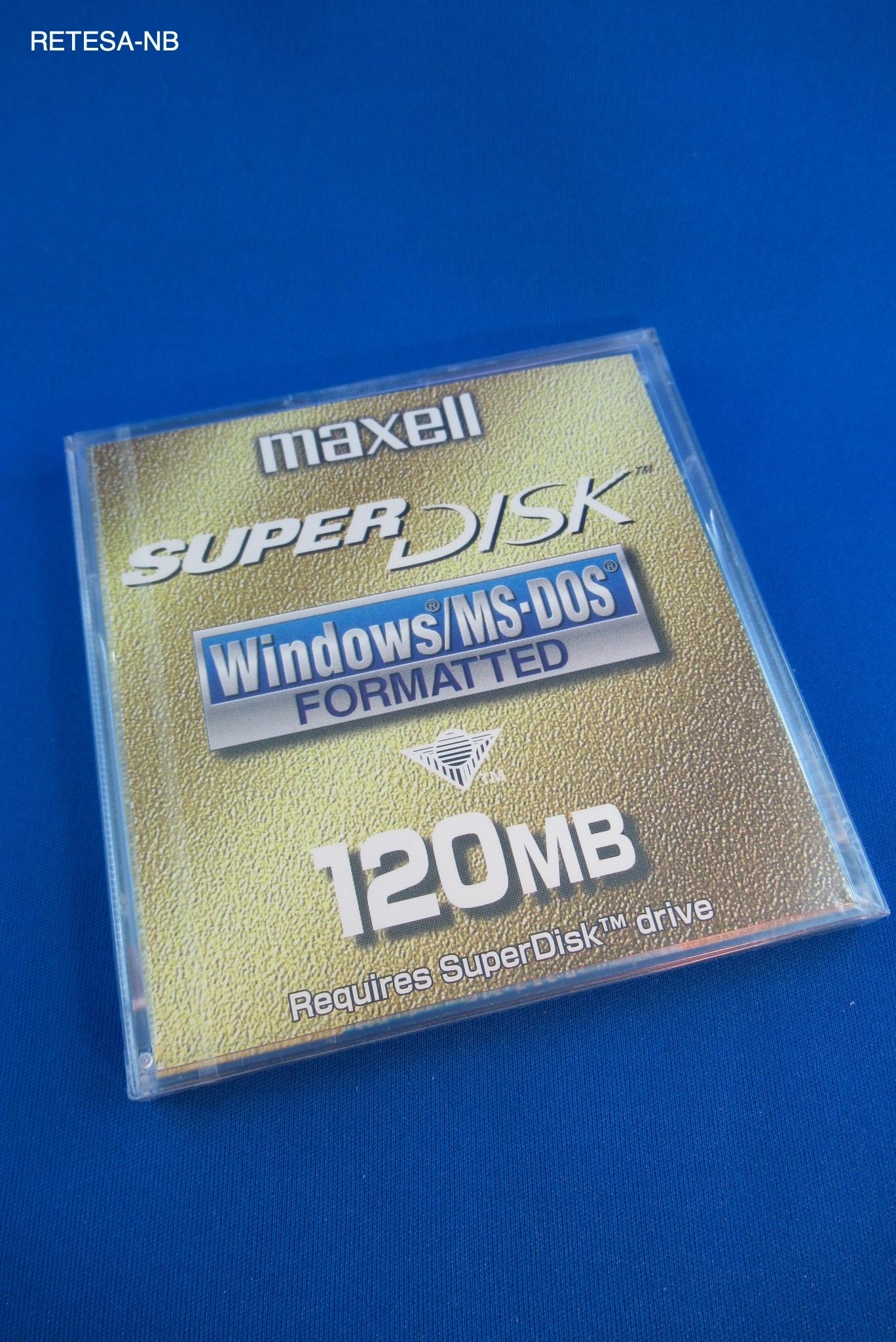 Diskette 120 MByte für SuperDisk-Laufwerk MAXELL LS-120