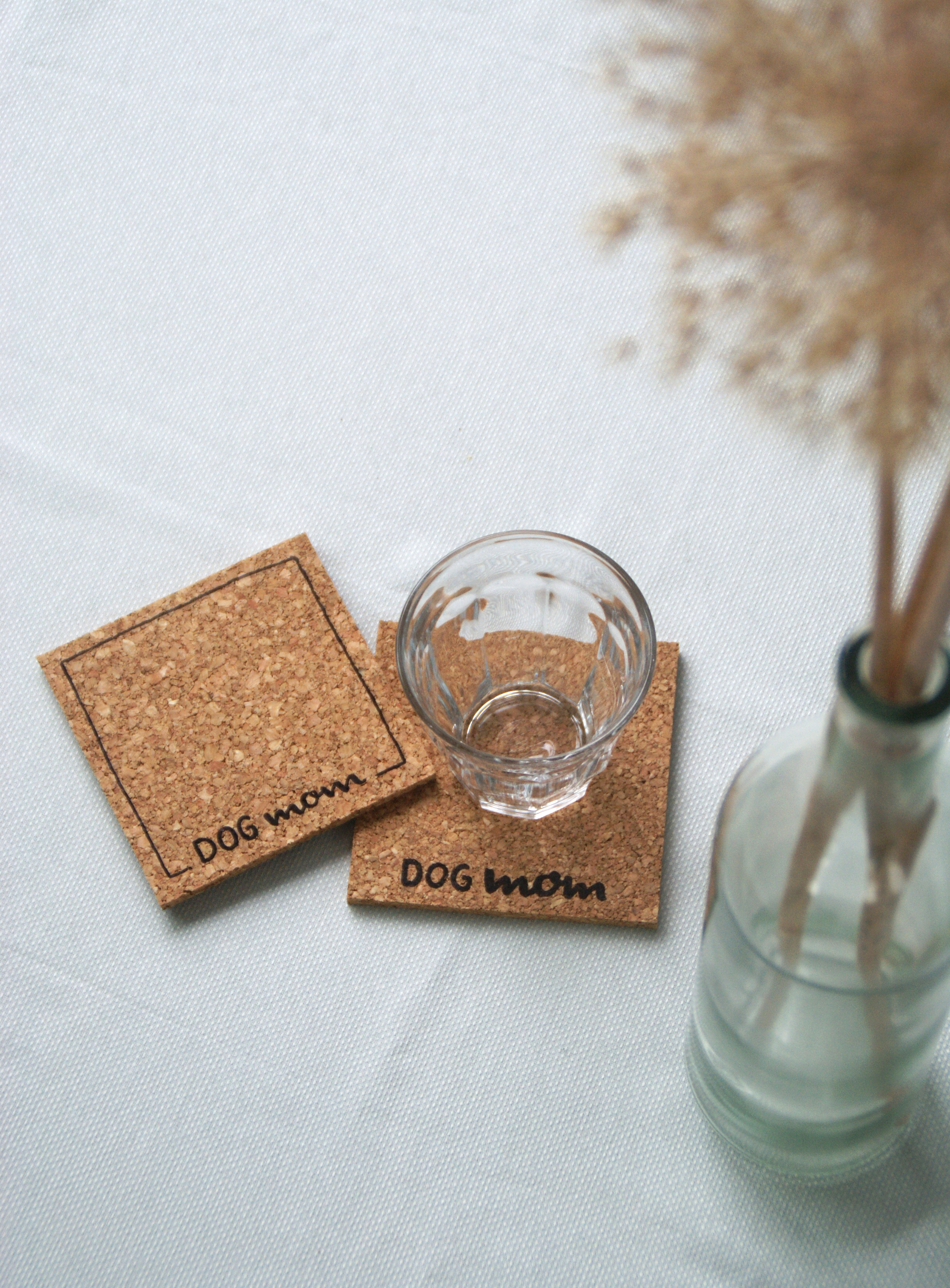 Glasuntersetzer für Hundeeltern