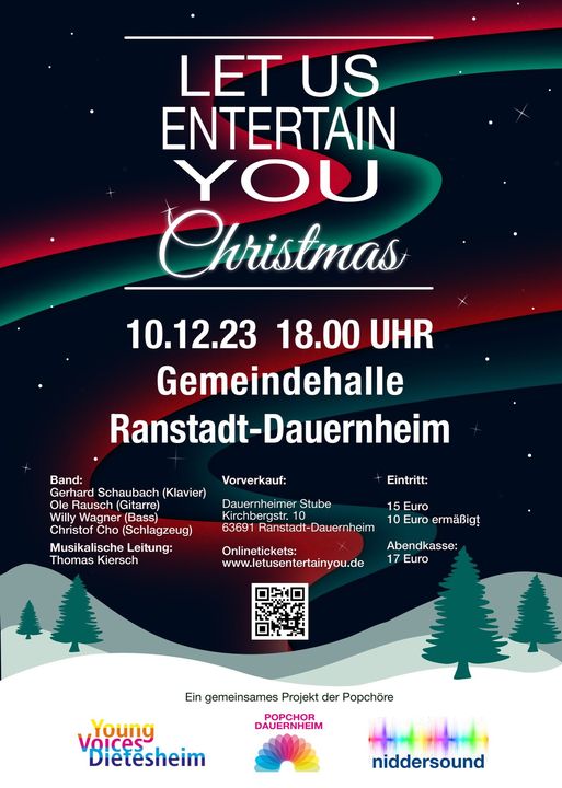 Save the date: "Let us entertain you - Christmas" in Dauernheim
