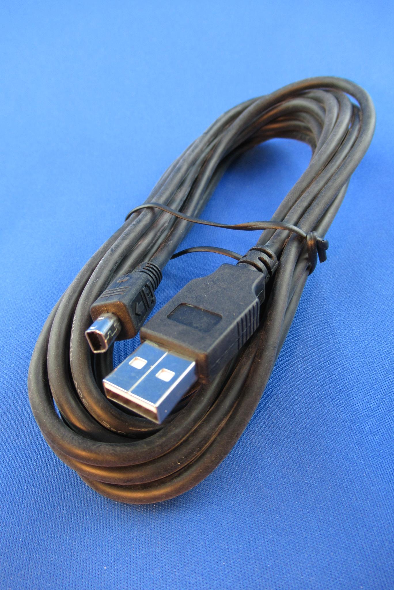 Mini-USB-Kabel (Typ 3 Mitsumi),  3m,  4-polig
