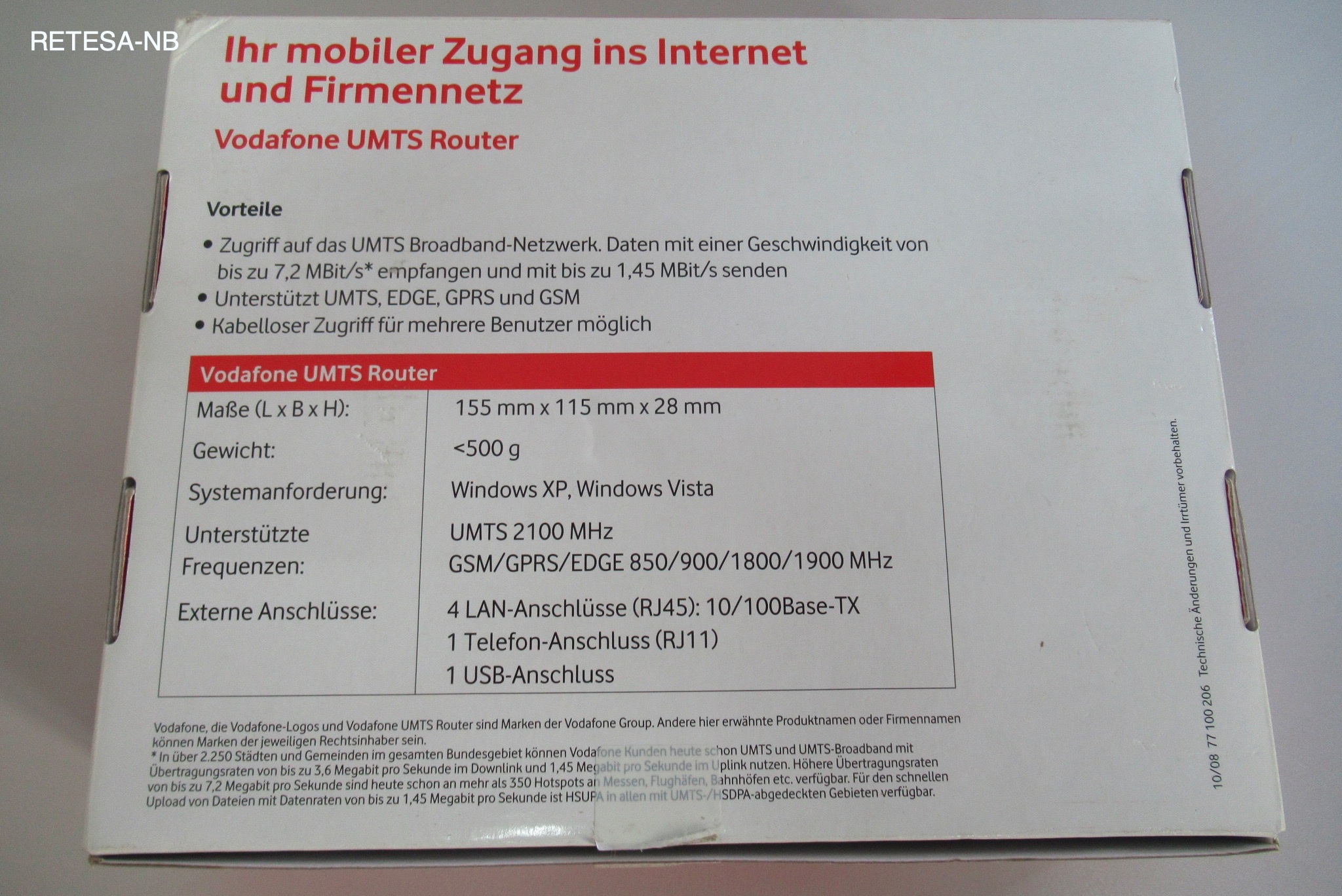Vodafone WLAN UMTS ROUTER Huawei B970