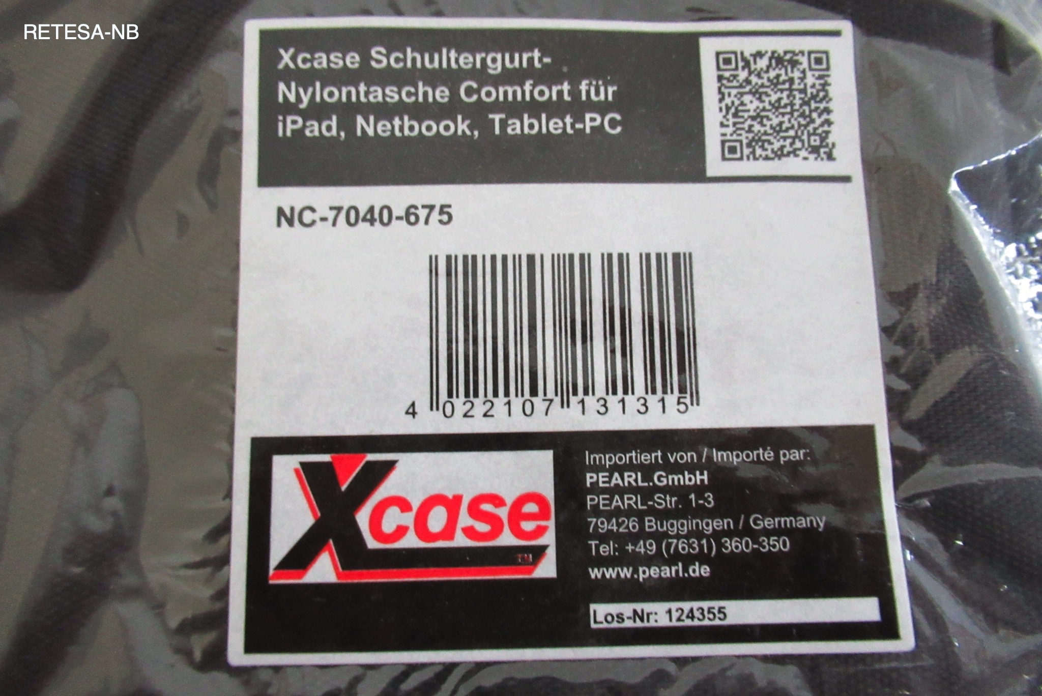 Xcase Schultergurt-Tasche für iPad und Tablet PEARL NC-7040-917