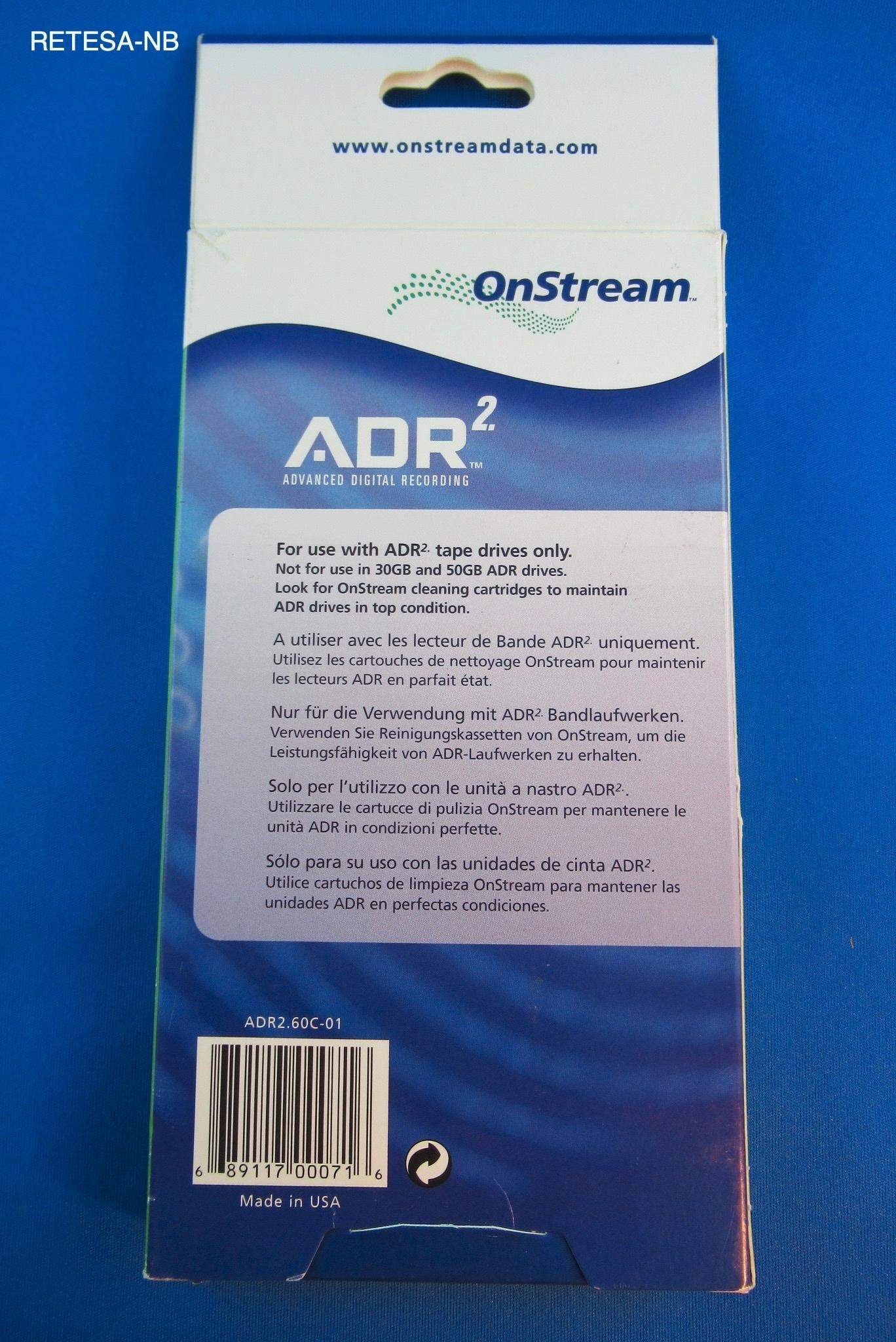 ADR-Streamer-Cartridge 30/60GB Onstream ADR2.60C-02