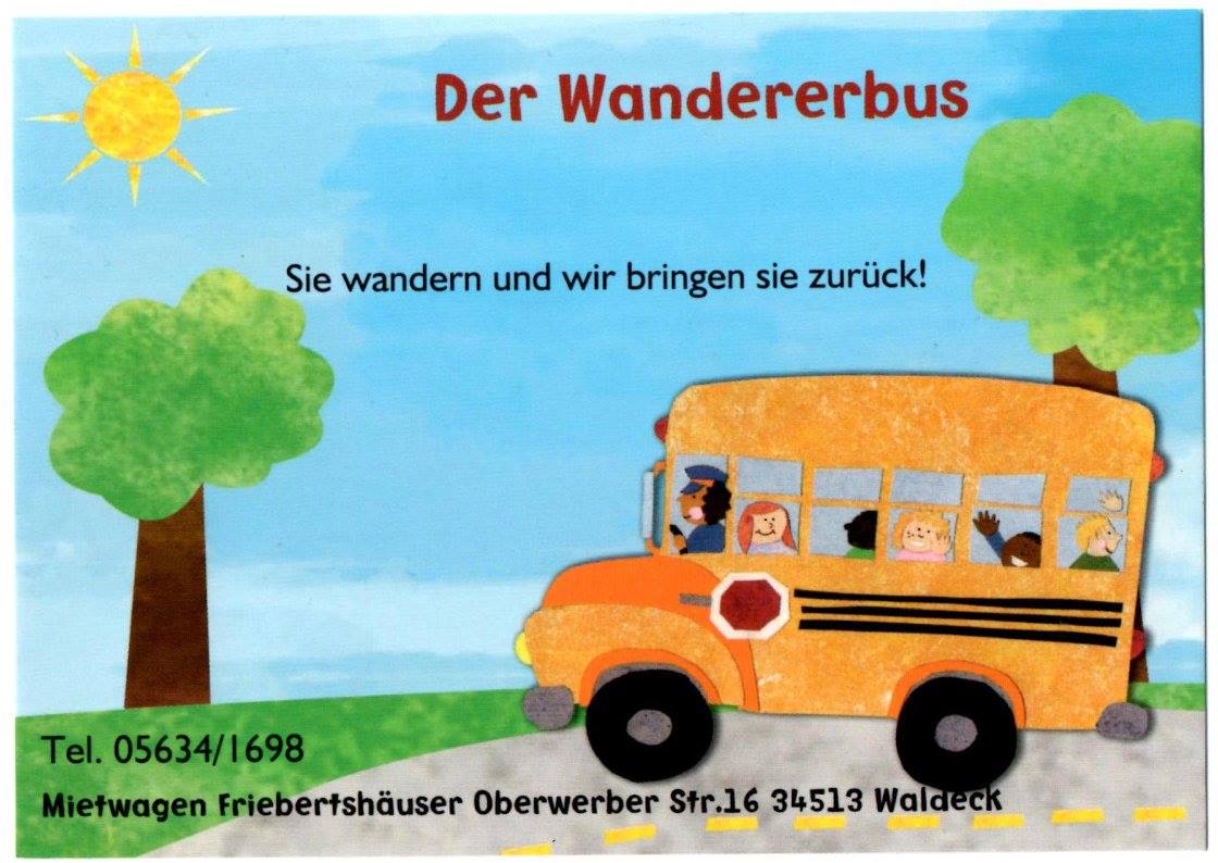 Zeichnung Wanderer Bus
