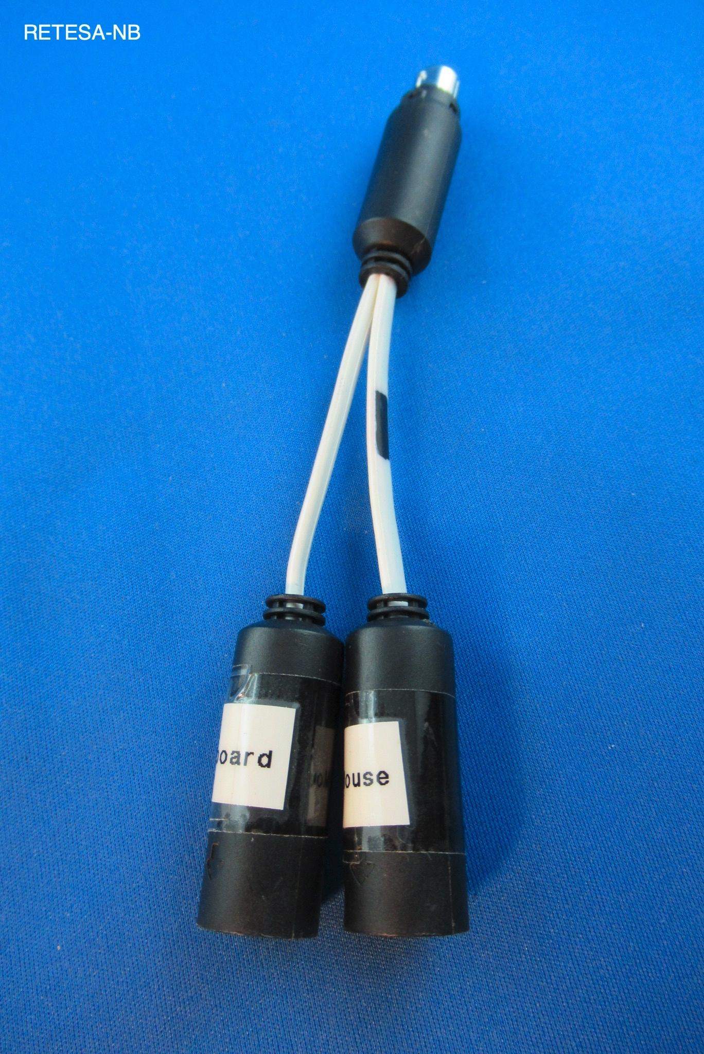 Y-Kabel zum Anschluss von 2 PS/2-Geräten