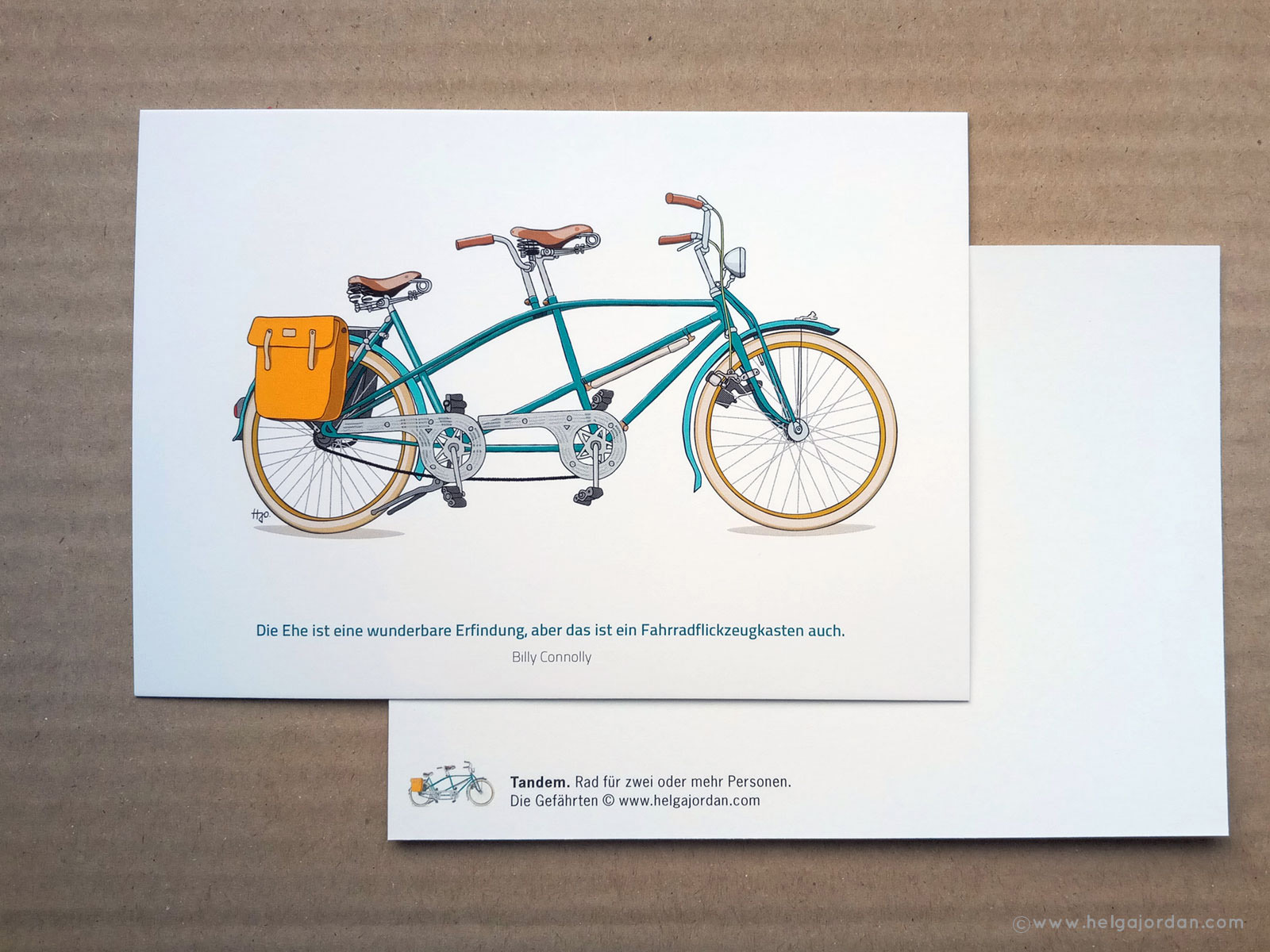 postkarte fahrrad