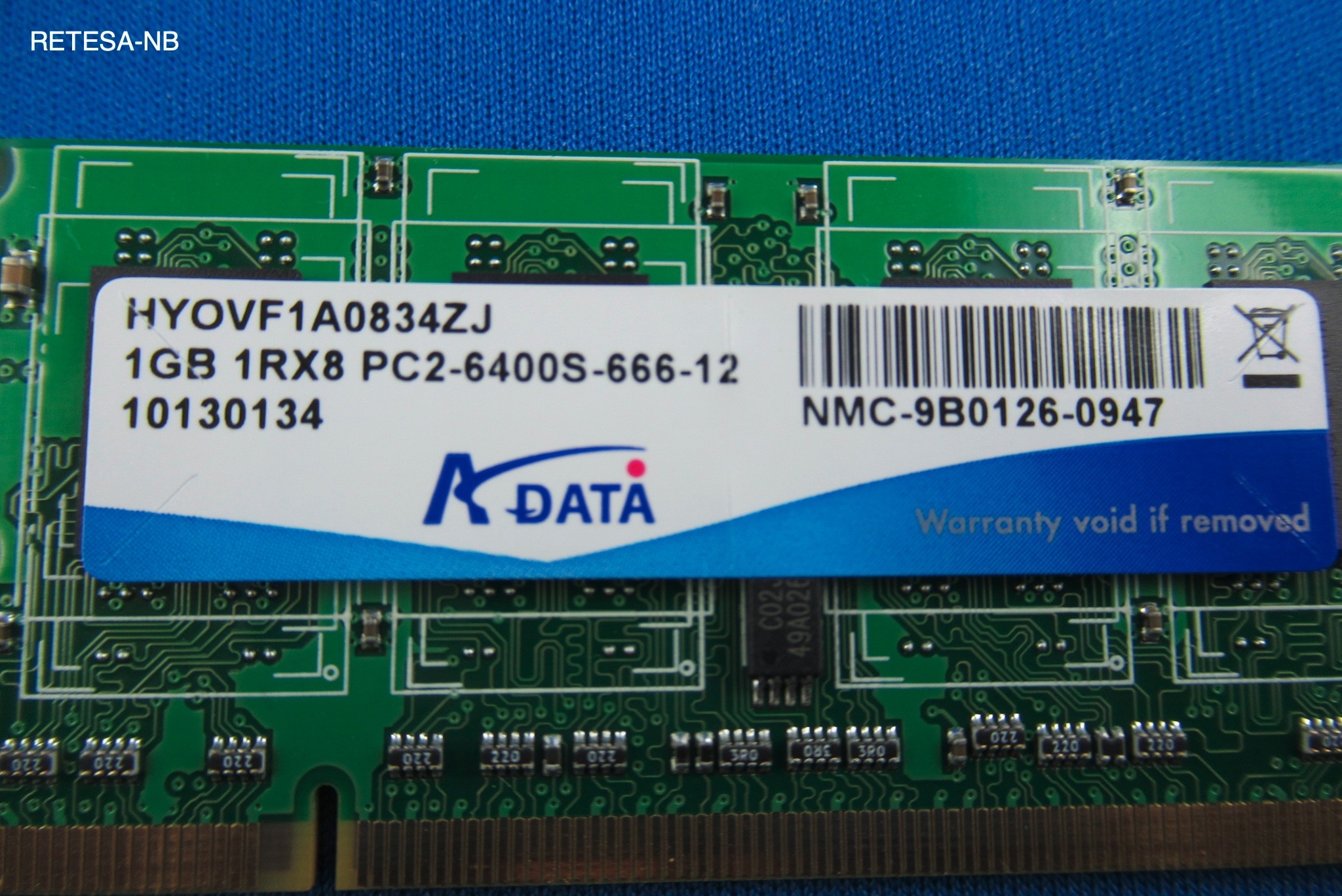 DDR2-RAM 1GB 533MHz SoDIMM ACDATA 1RX8 PC2-6400S-666-12