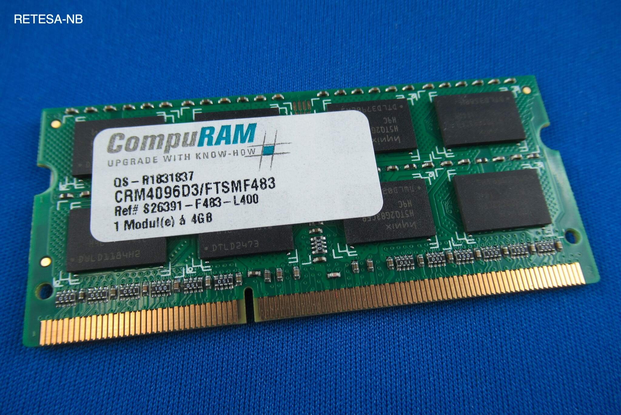 FTS DDR3-RAM 4GB PC1333 SoDIMM COMPURAM CRM4096D3/FTSMF483