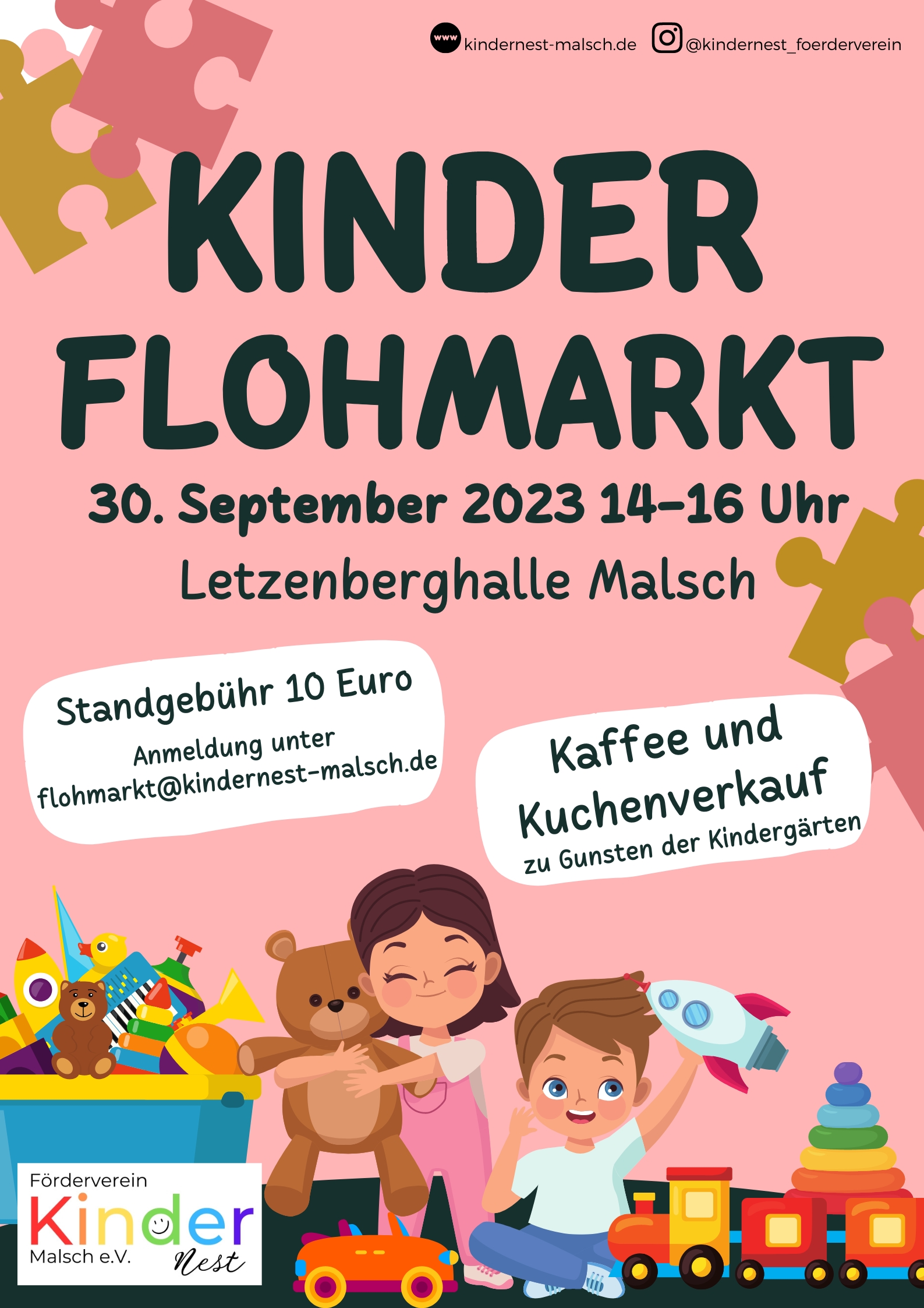 30. September 14-16 Uhr Kinderflohmarkt in der Letzenberghalle