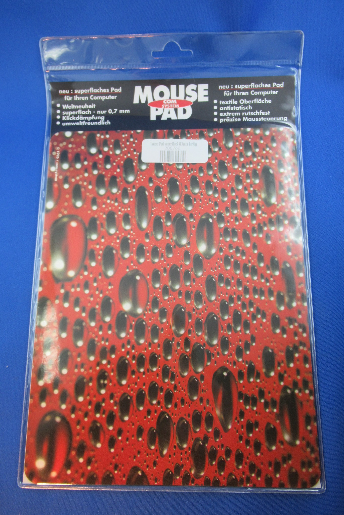 Mouse-Pad superflach 0,7mm rot