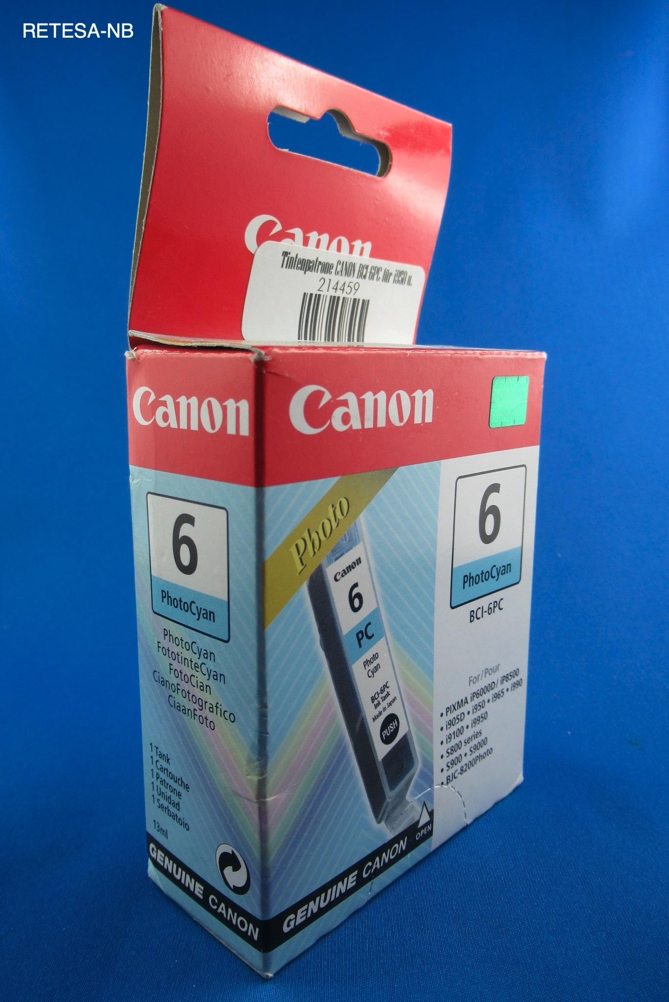 Tintenpatrone BCI-6PC PhotoCyan CANON 4709A002