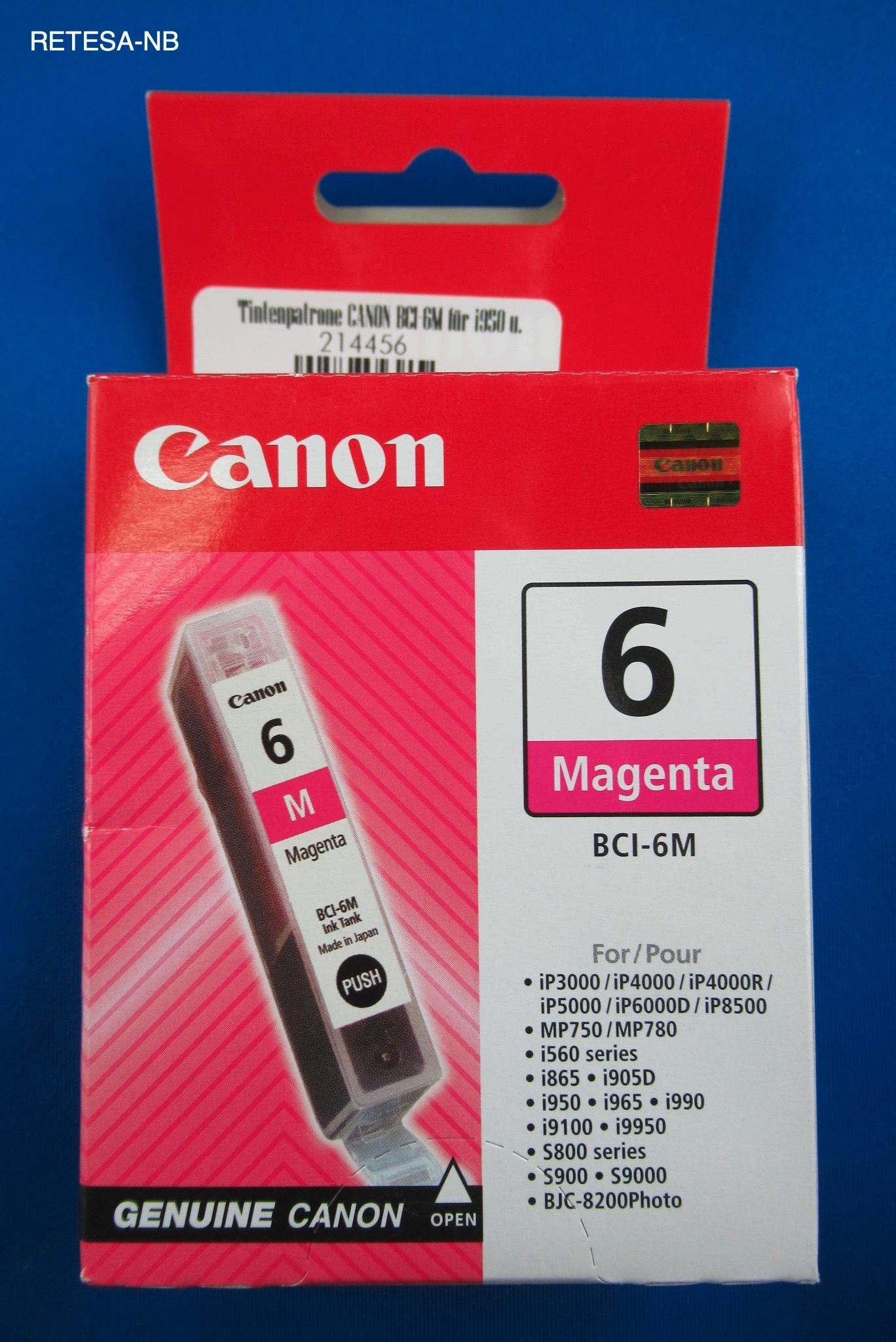 Tintenpatrone BCI-6M Magenta CANON 4707A002