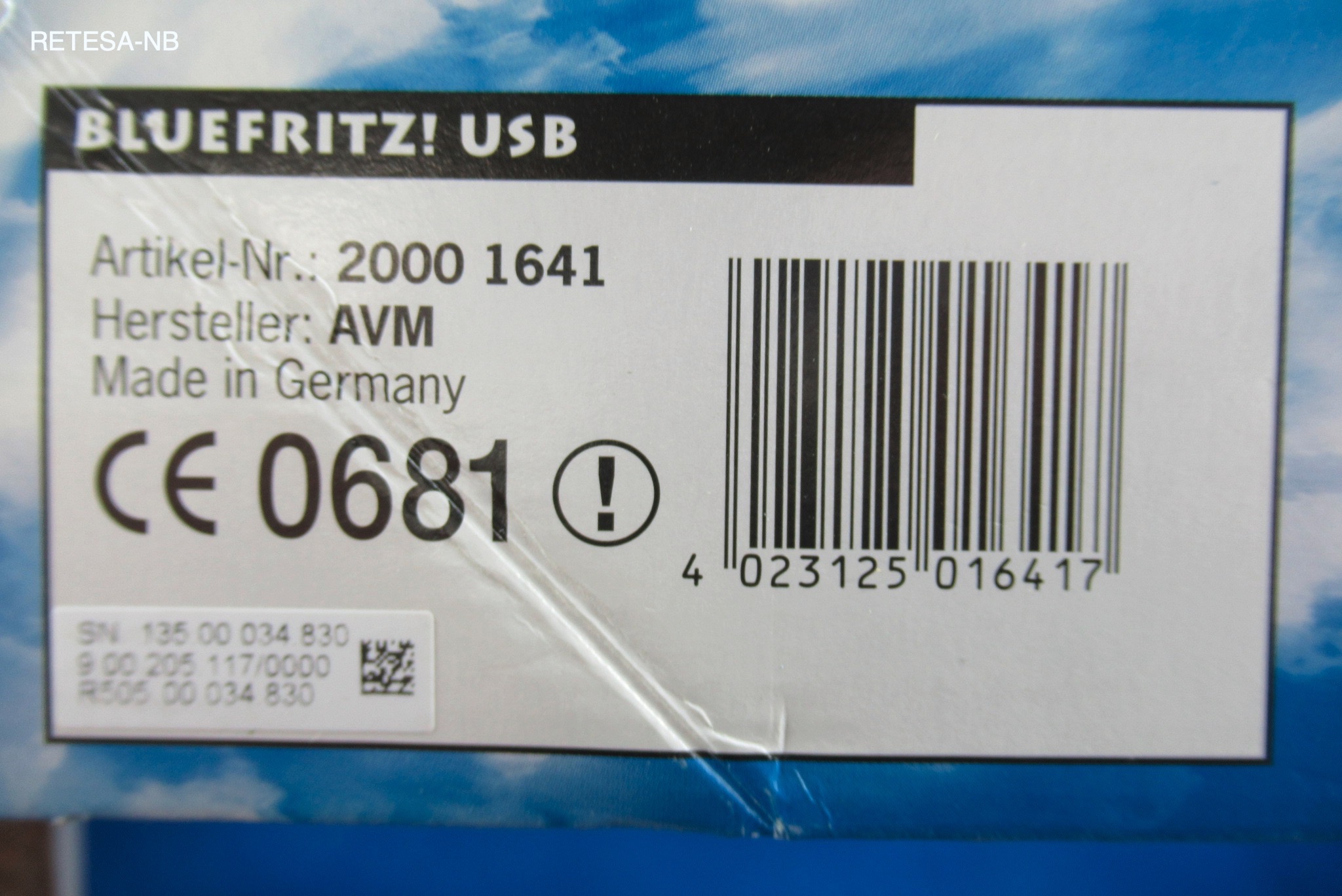AVM BlueFRITZ! USB Bluetooth-Controller AVM 20001641
