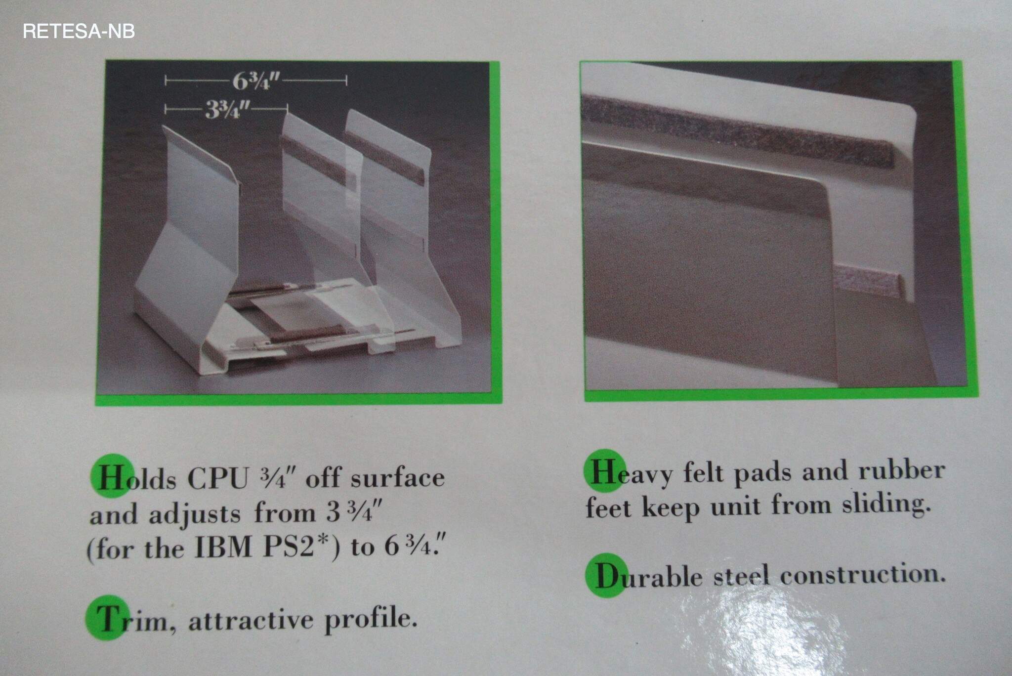 CPU-Ständer Metall, für 140-220mm Breite, feststehend