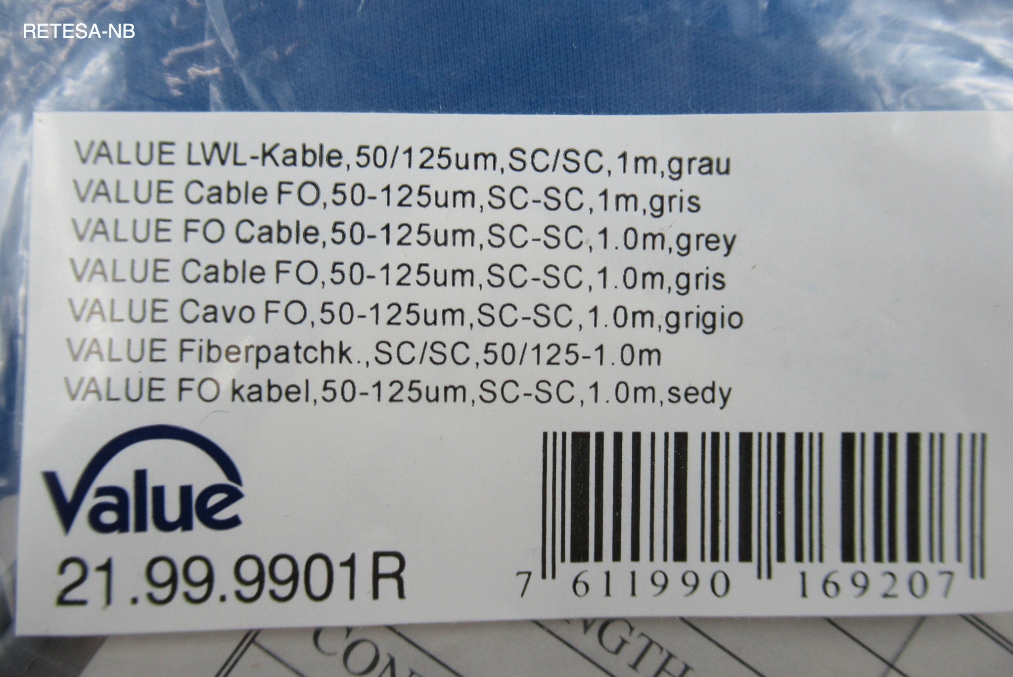 LWL-Patchkabel Duplex 50/125 SC/SC 1m SECOMP 21.99.9901