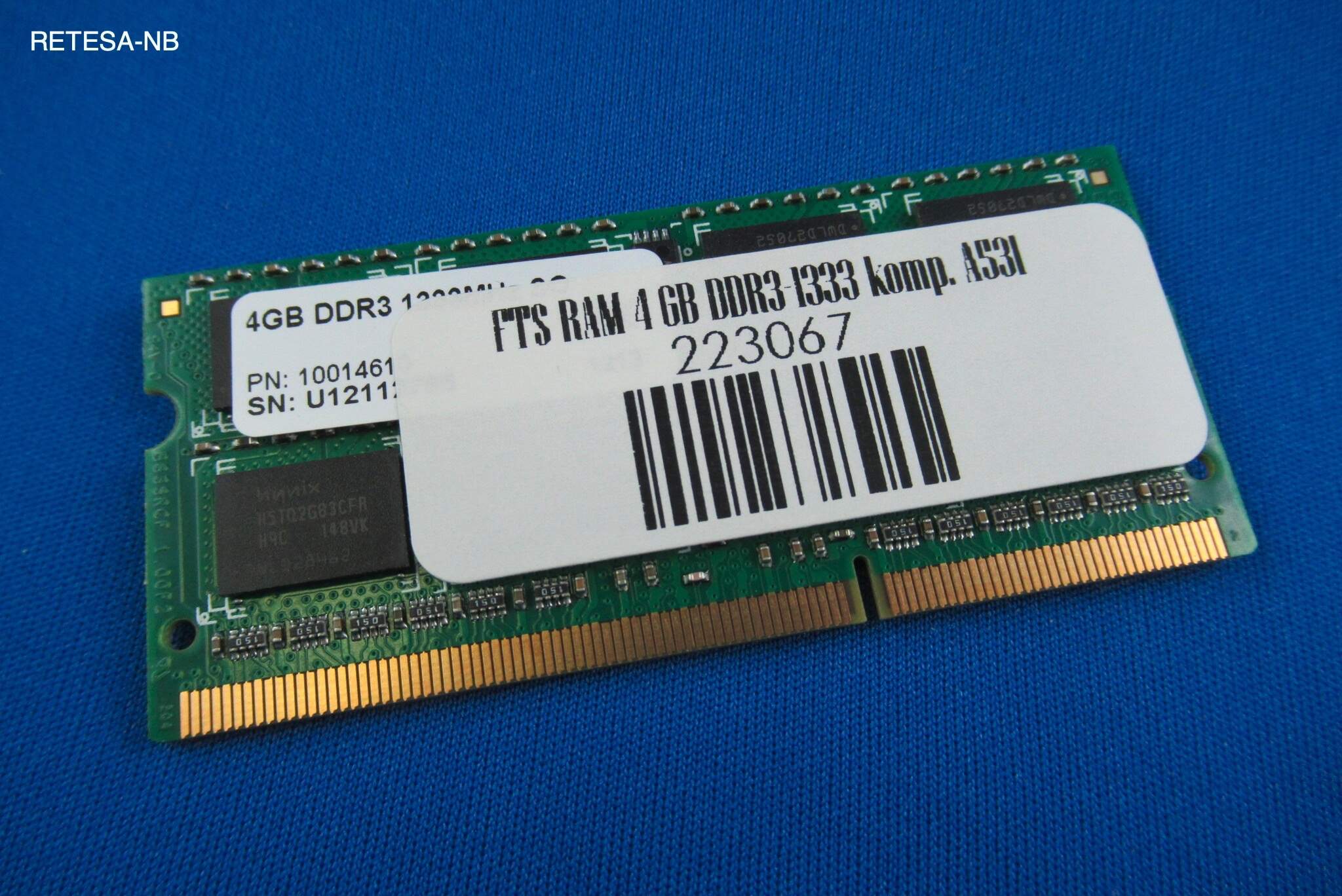 FTS DDR3-RAM 4GB PC1333 SoDIMM COMPURAM CRM4096D3/FTSMF483