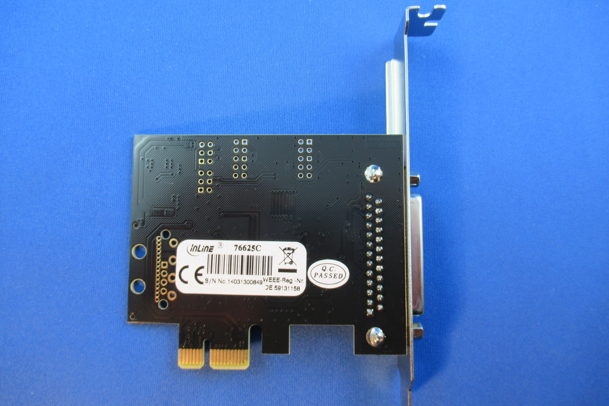 InLine® I/O-Karte PCI Express 1.1 x1 Parallel INTOS 76625C