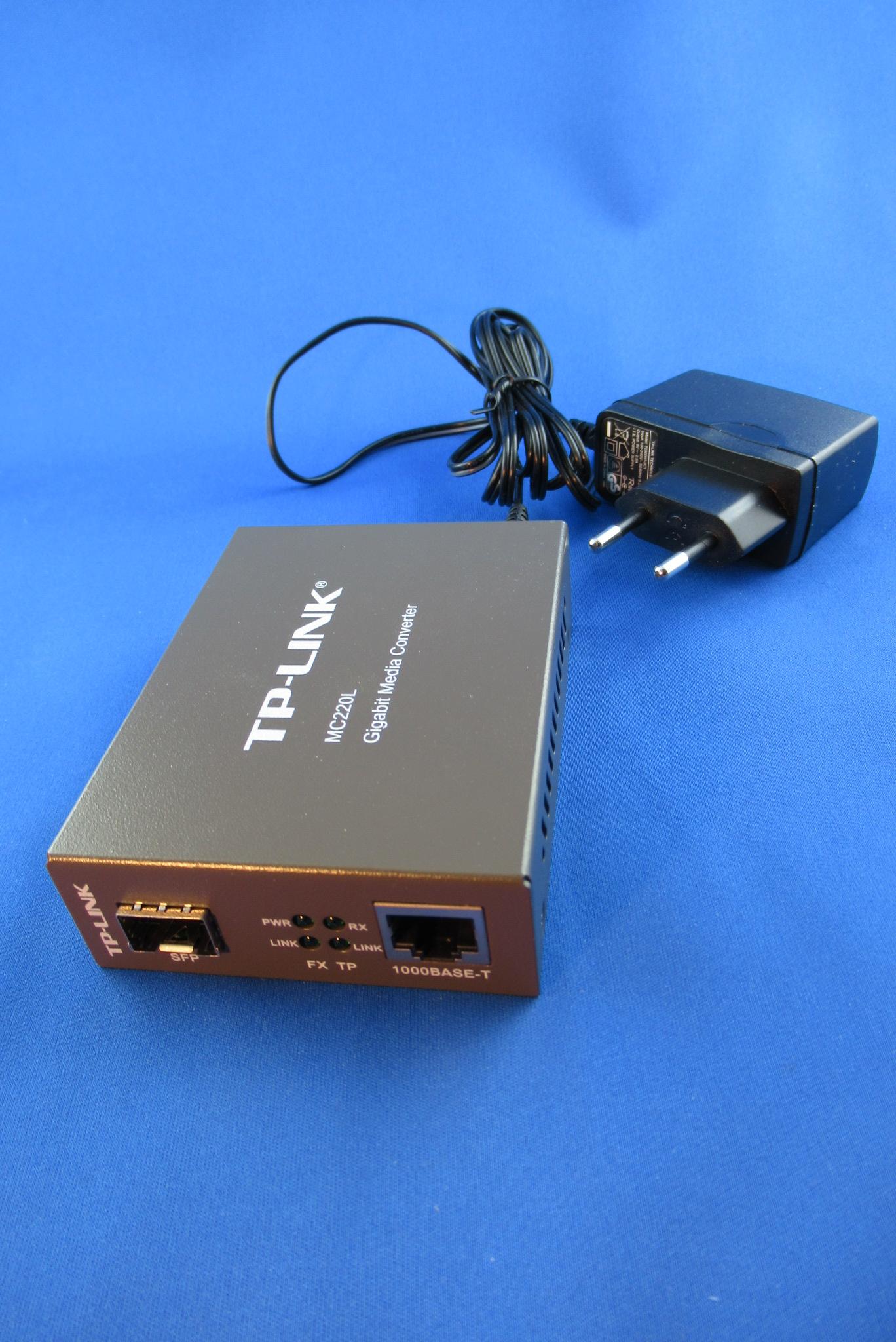 LWL-Medien-Konverter GBit RJ45/MiniGBIC TP-Link MC220L