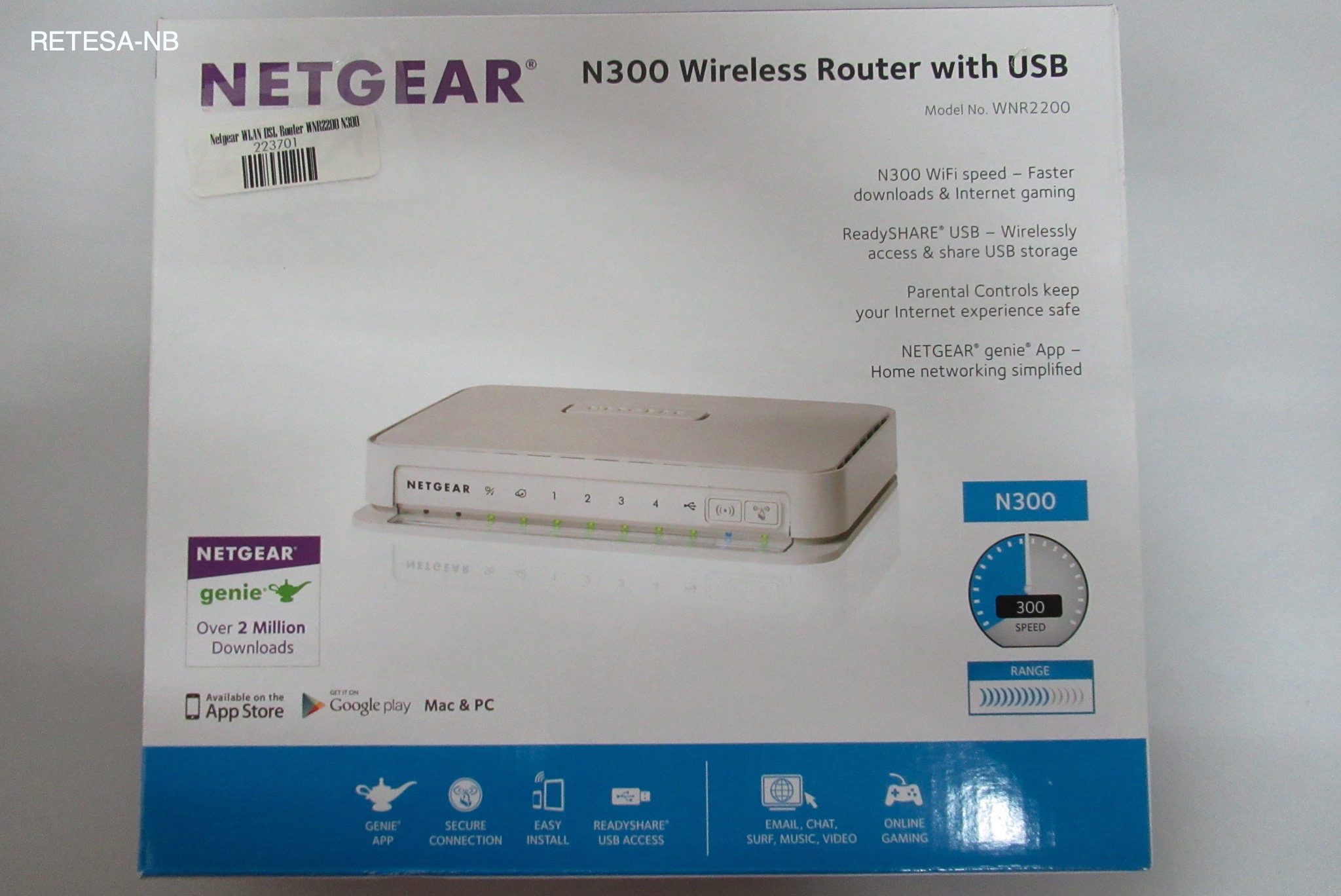 WLAN DSL-Router NETGEAR WNR2200 N300