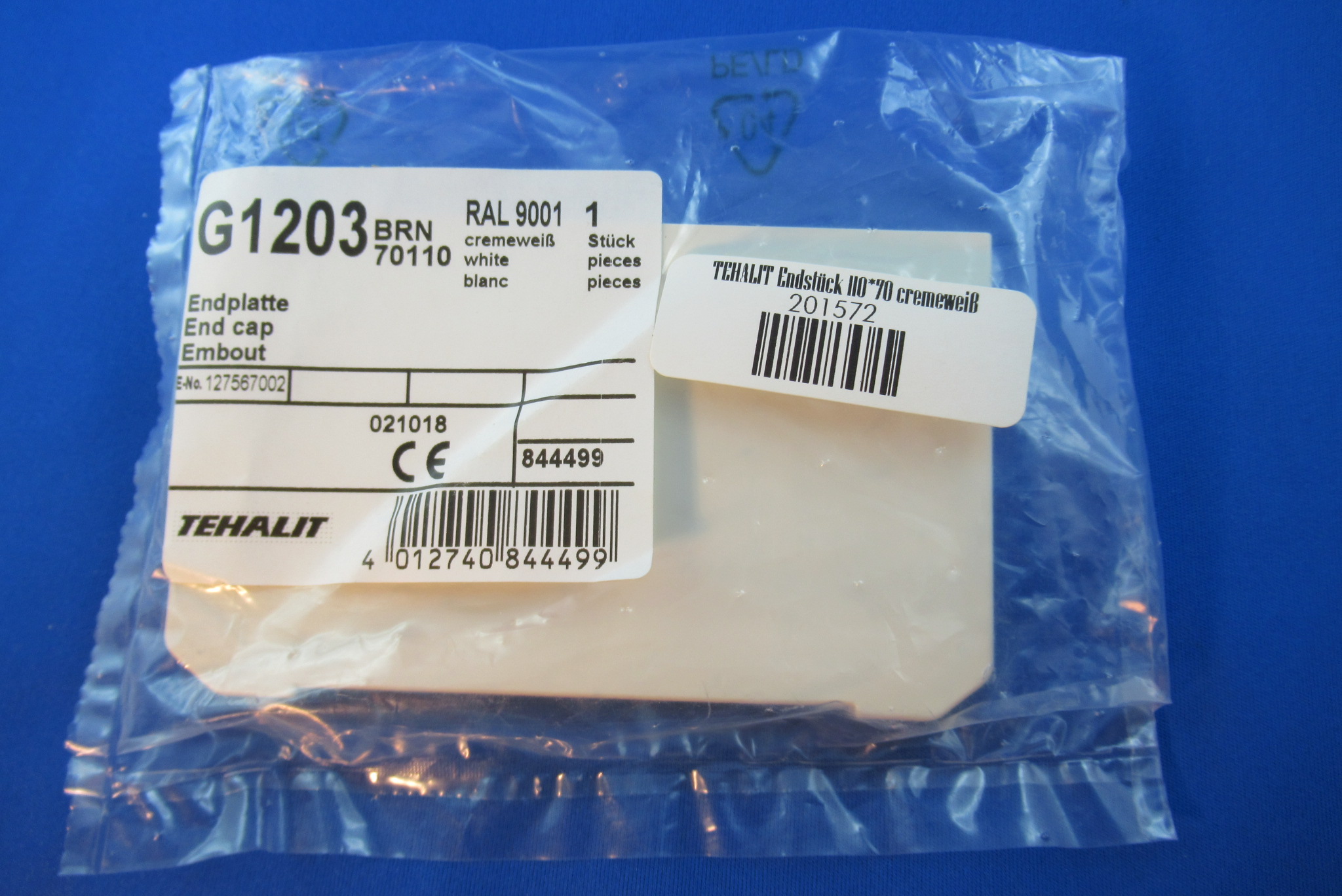 Endstück 110*70 cremeweiß, TEHALIT G1203