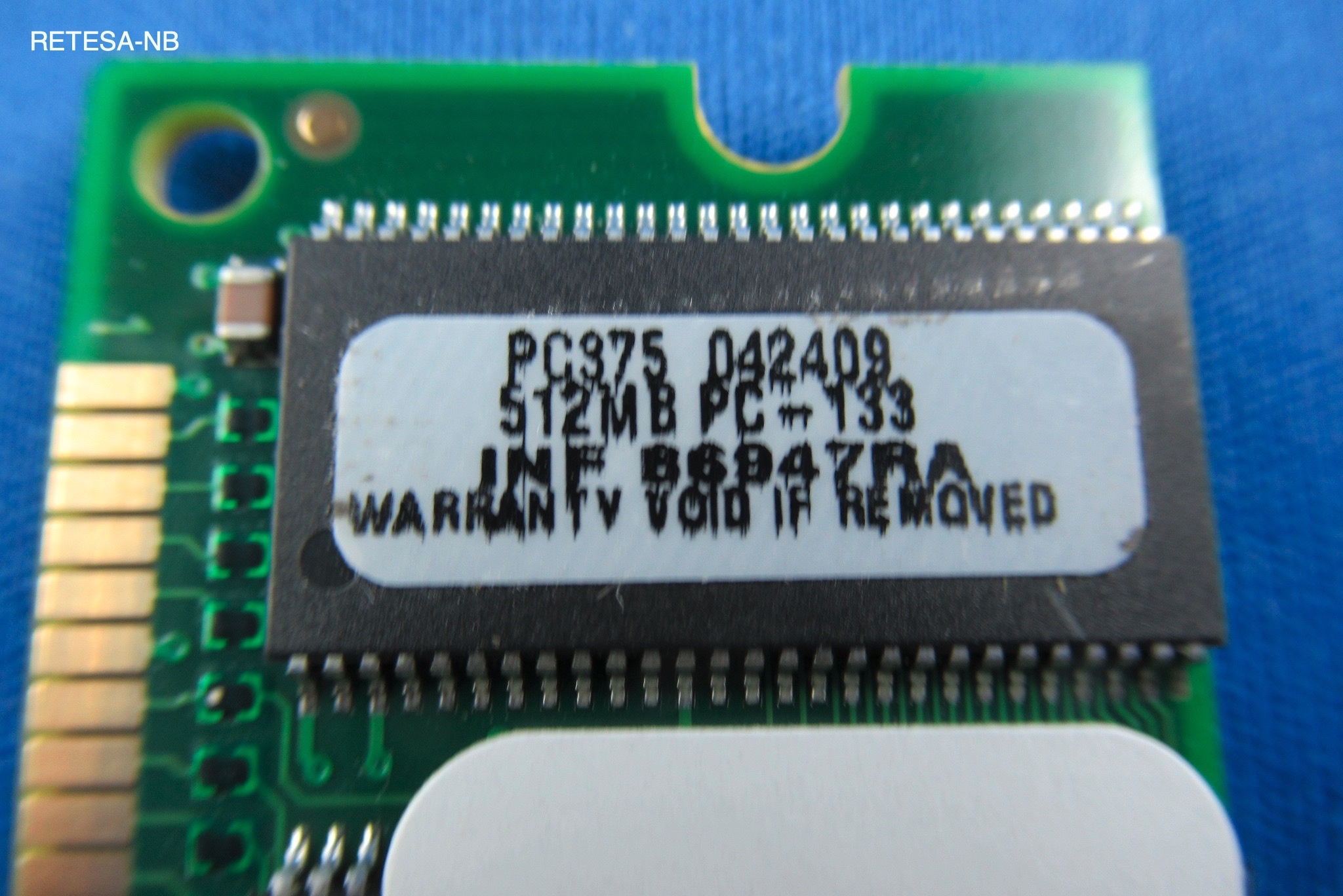 GEBRAUCHT SDRAM 512MB PC133 CL3 Infineon
