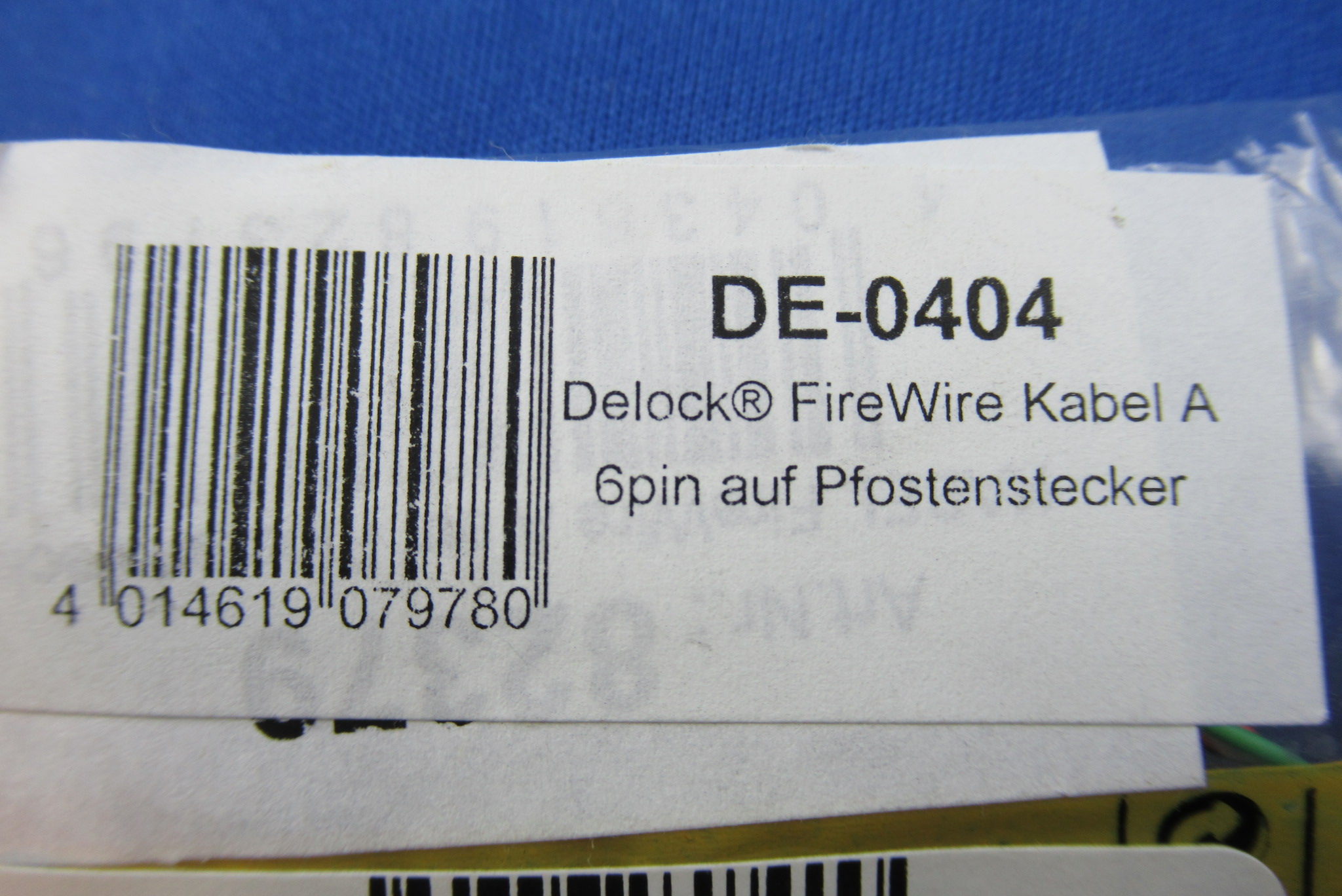 FireWire-Kabel 6pin auf Pfostenstecker DELOCK 82379