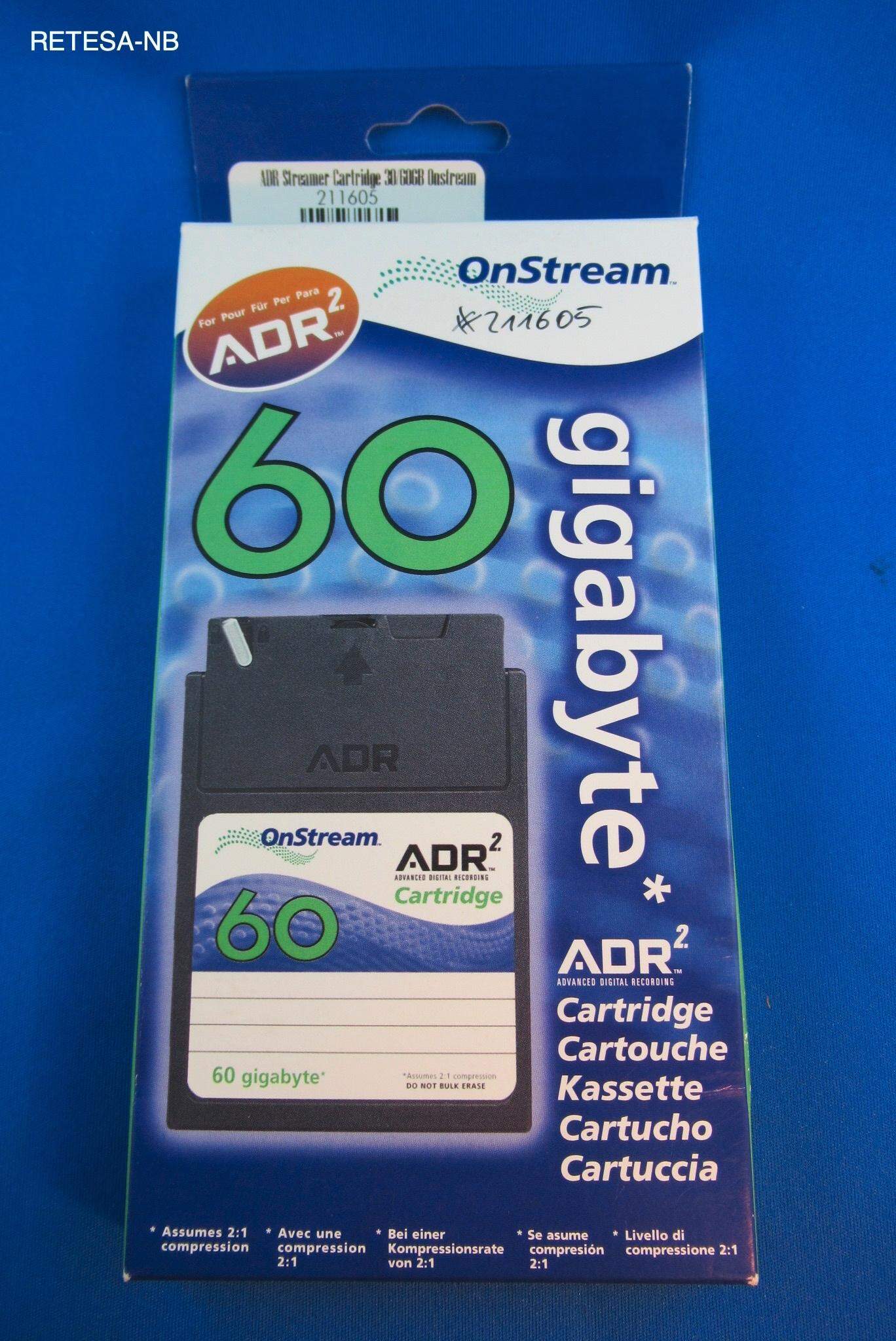 ADR-Streamer-Cartridge 30/60GB Onstream ADR2.60C-02