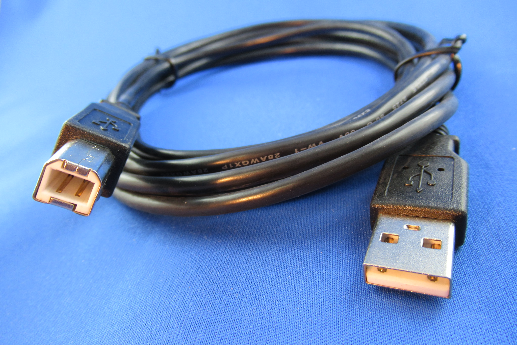 USB 2.0 Anschlusskabel Stecker Typ A/Stecker Typ B 3m schwarz EQUIP 128861