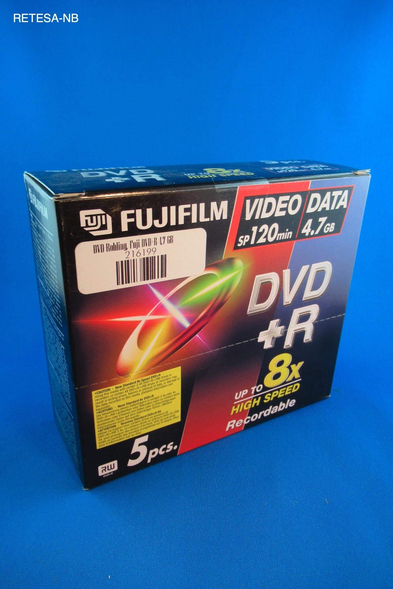DVD-Rohling, Fuji (5 ST.) DVD+R 4,7 GB FUJI 46248