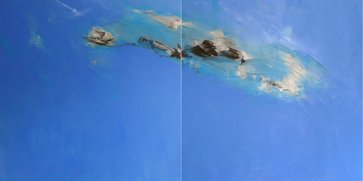 Kohle und Öl auf Leinwand • carbon and oil on canvas
260 x 130 cm