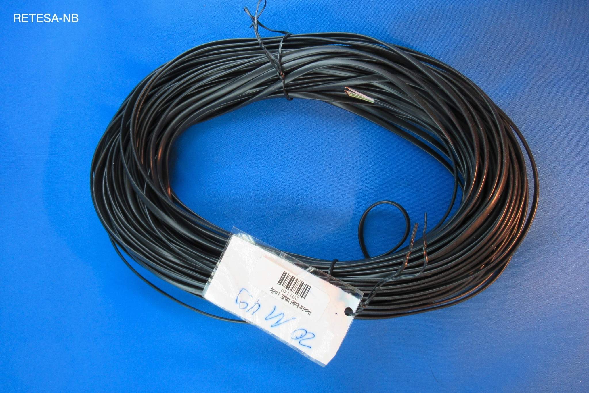Modular-Flachbandkabel AWG26, 4-polig, schwarz, Meterware