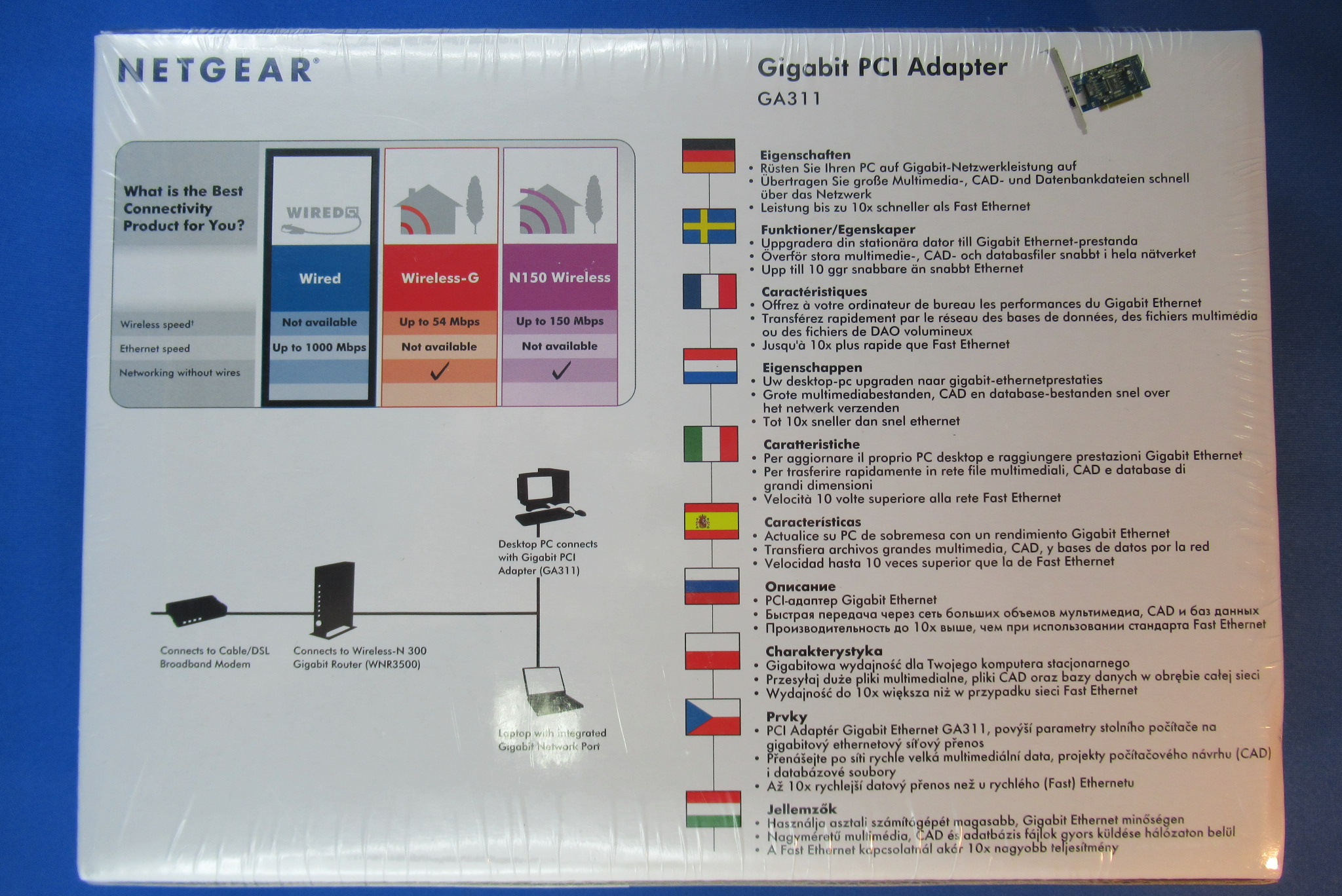 Gigabit-LAN-Adapter PCI NETGEAR GA311