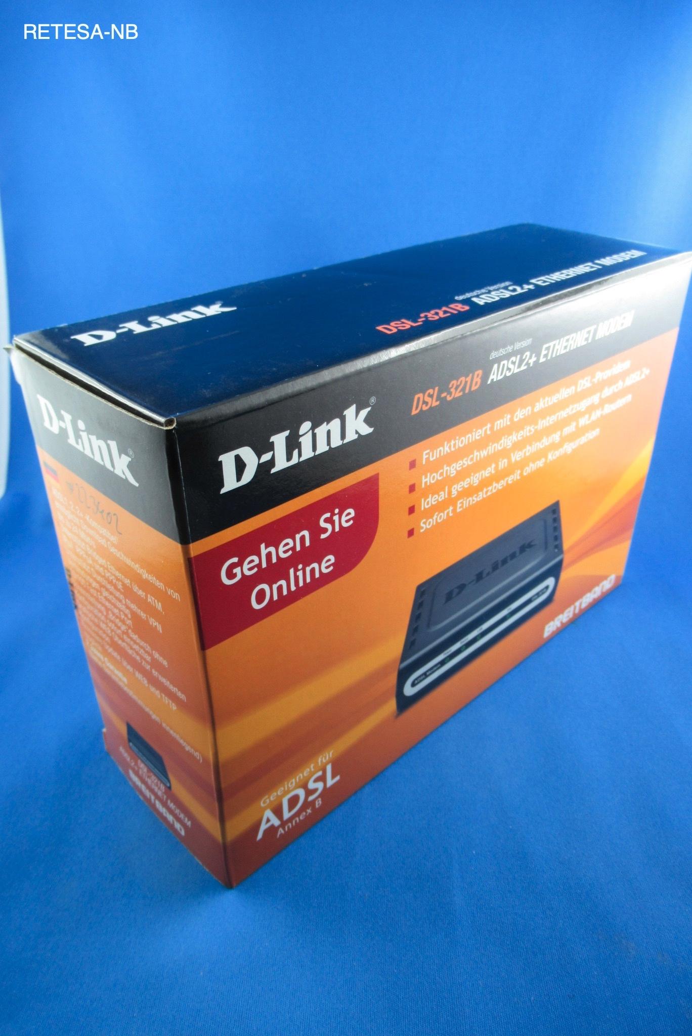 D-Link ADSL2+-MODEM DSL-321B/EU