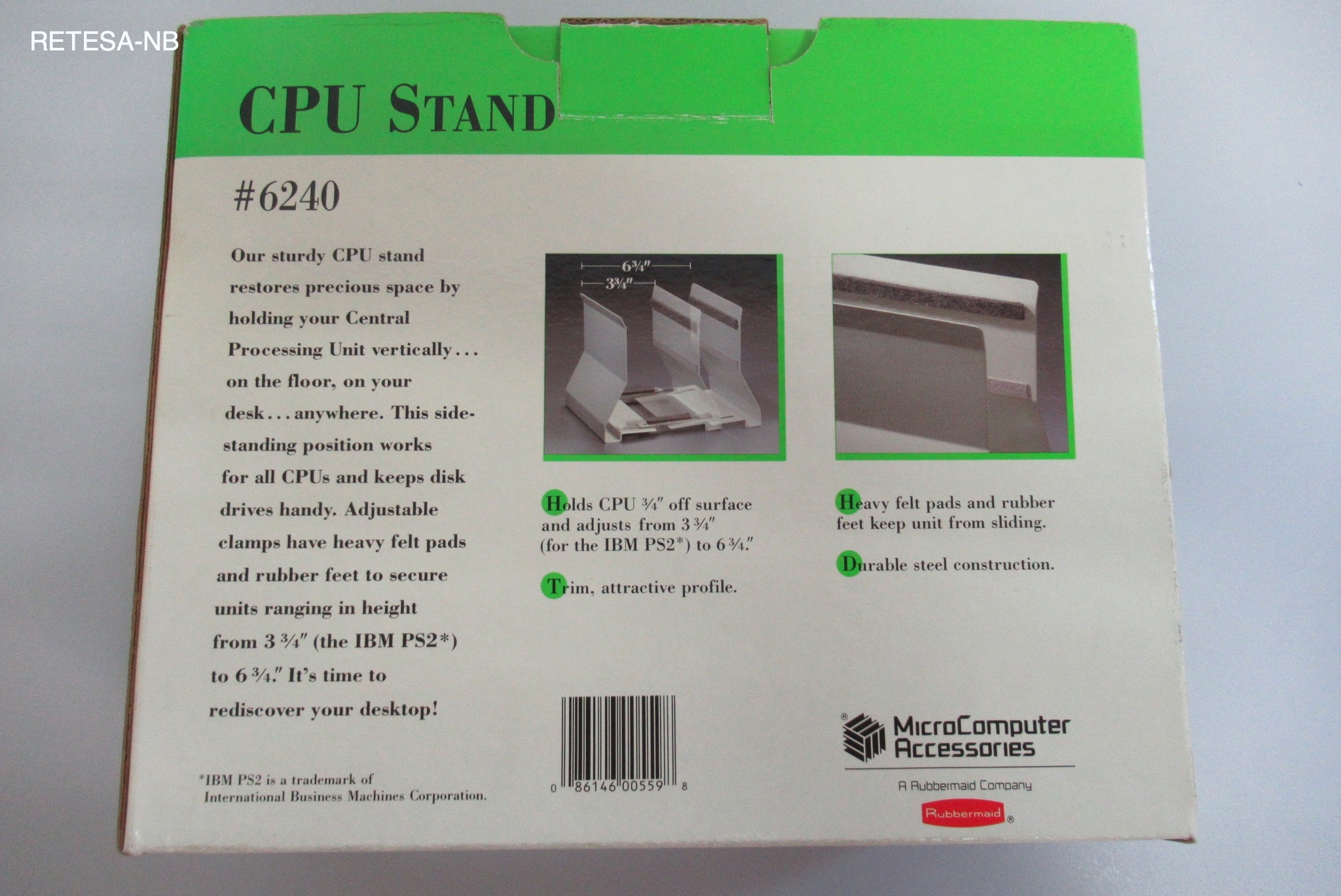 CPU-Ständer Metall, für 140-220mm Breite, feststehend