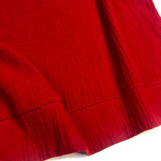 SALE: Oberteil aus Musselin/ " double gauze", Farbe Rot